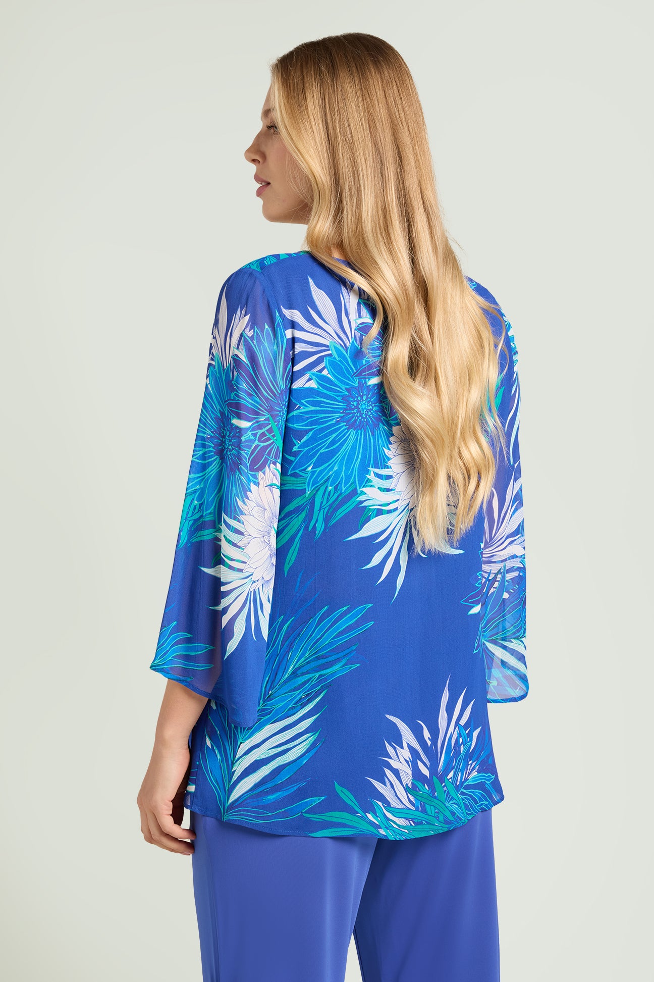 BLUSA IN GEORGETTE STAMPATA