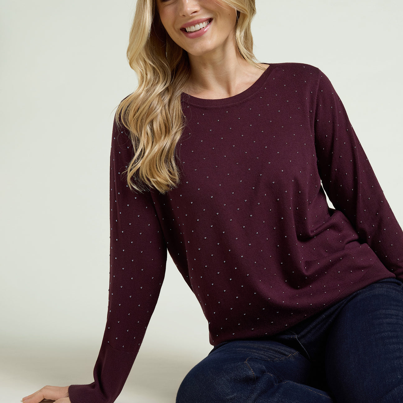 MAGLIA IN VISCOSA COMFORT CON BORCHIETTE