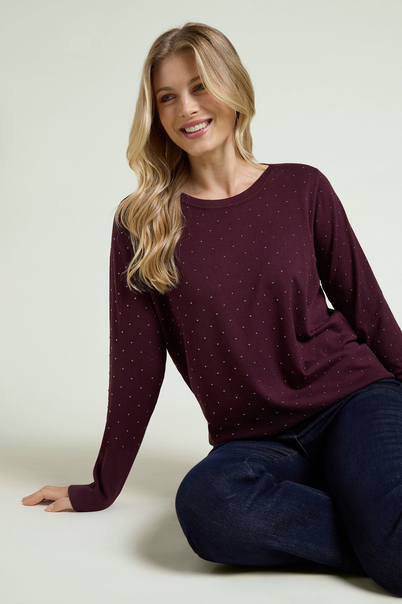 MAGLIA IN VISCOSA COMFORT CON BORCHIETTE