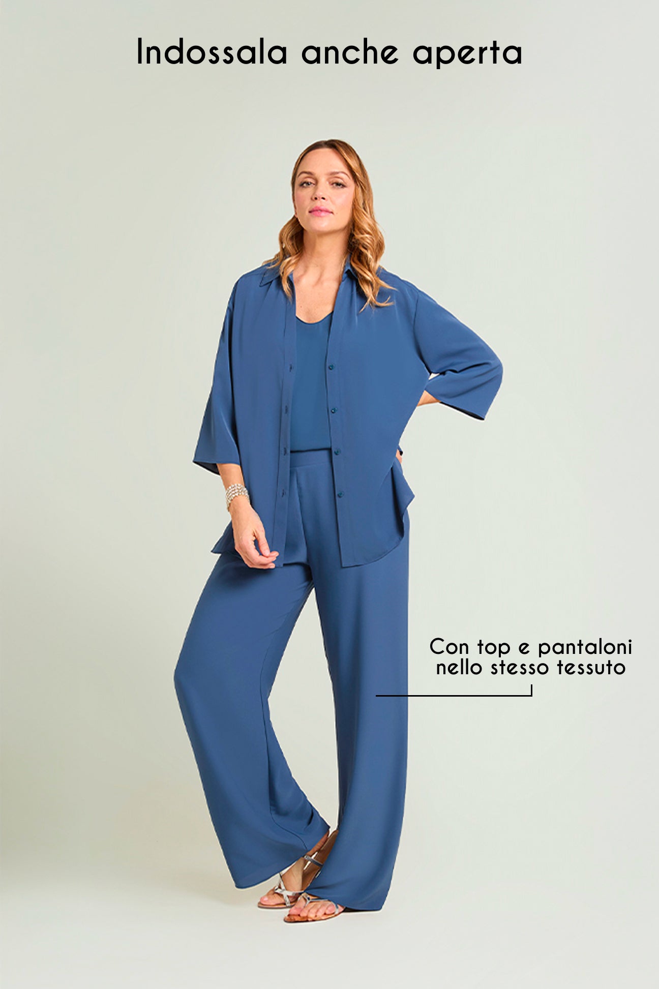 CAMICIA IN TESSUTO FLUIDO SILKY TOUCH