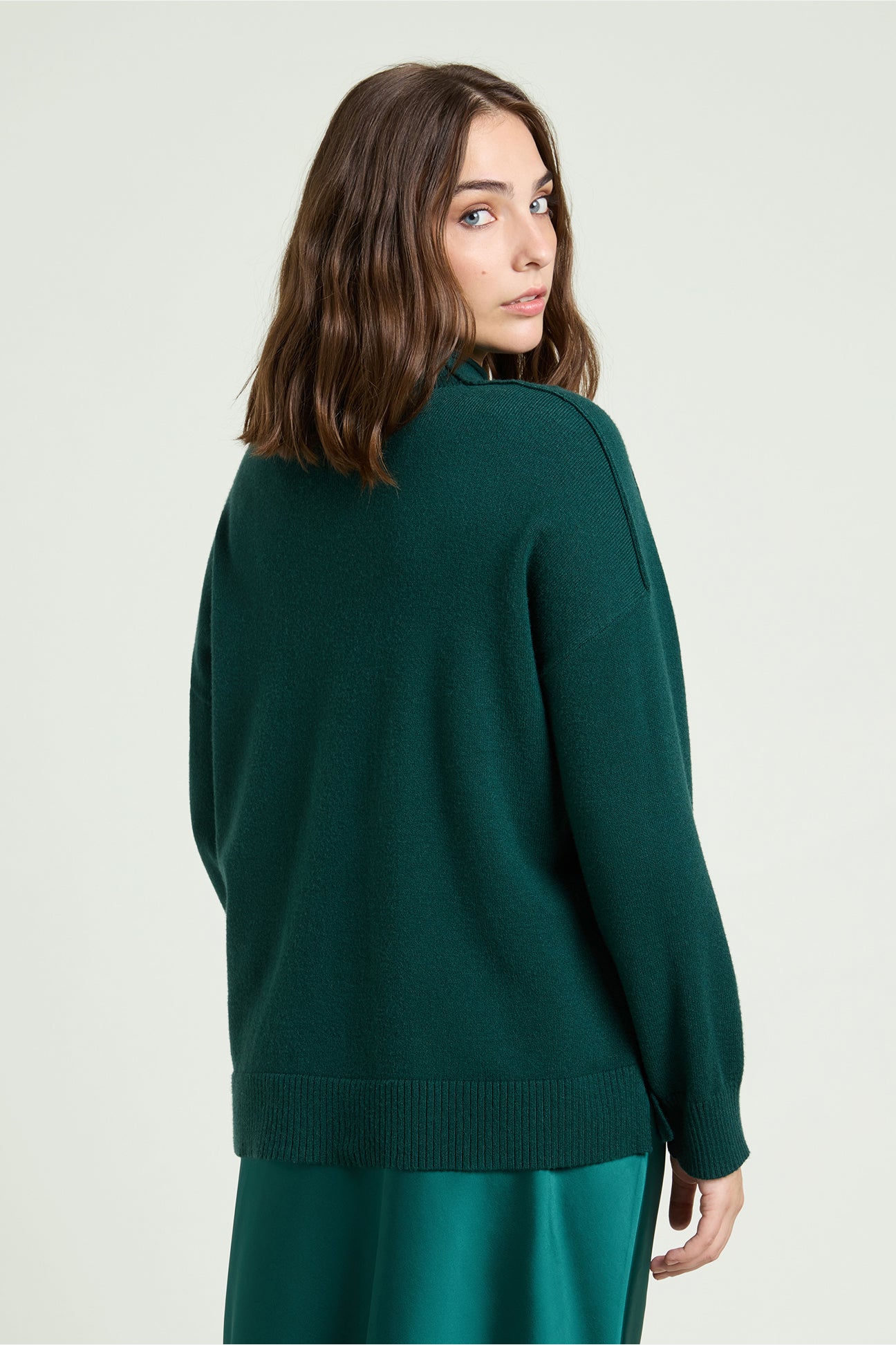 MAGLIA WINTER TOUCH CON SCOLLO A CRATERE