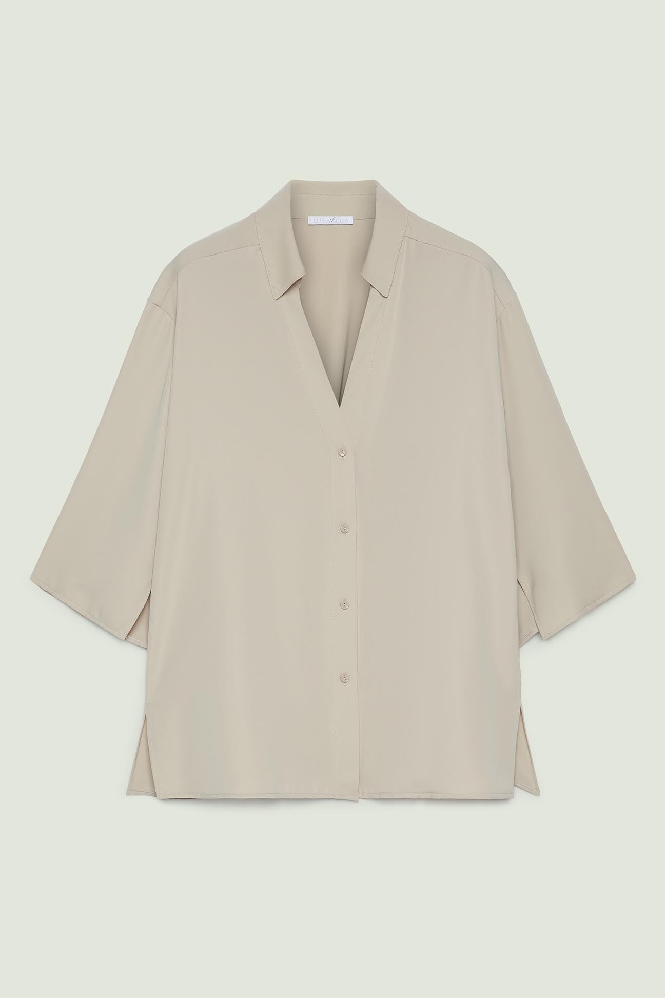 CAMICIA IN TESSUTO FLUIDO SILKY TOUCH