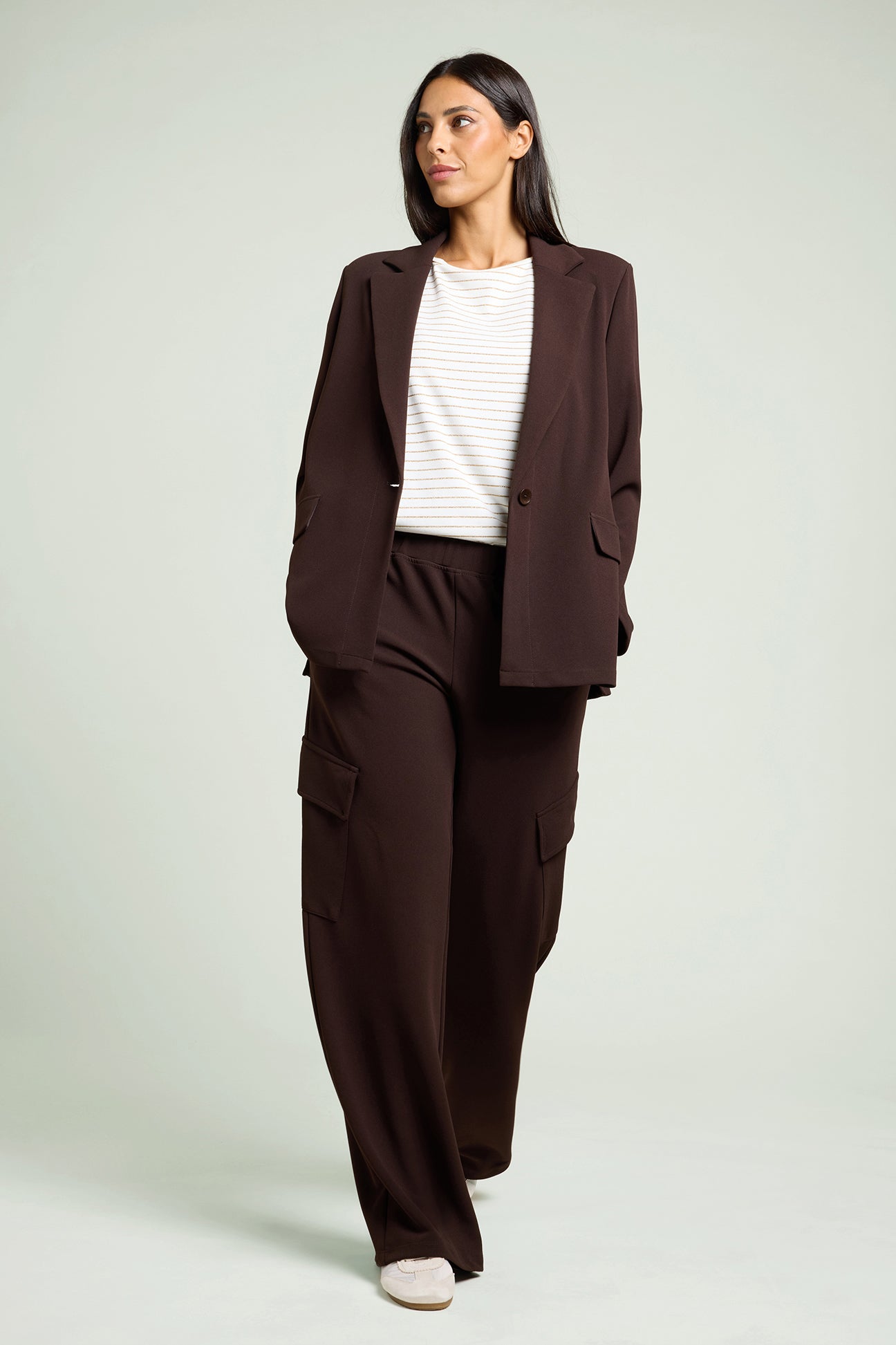 GIACCA INFORMALE IN SCUBA TWILL