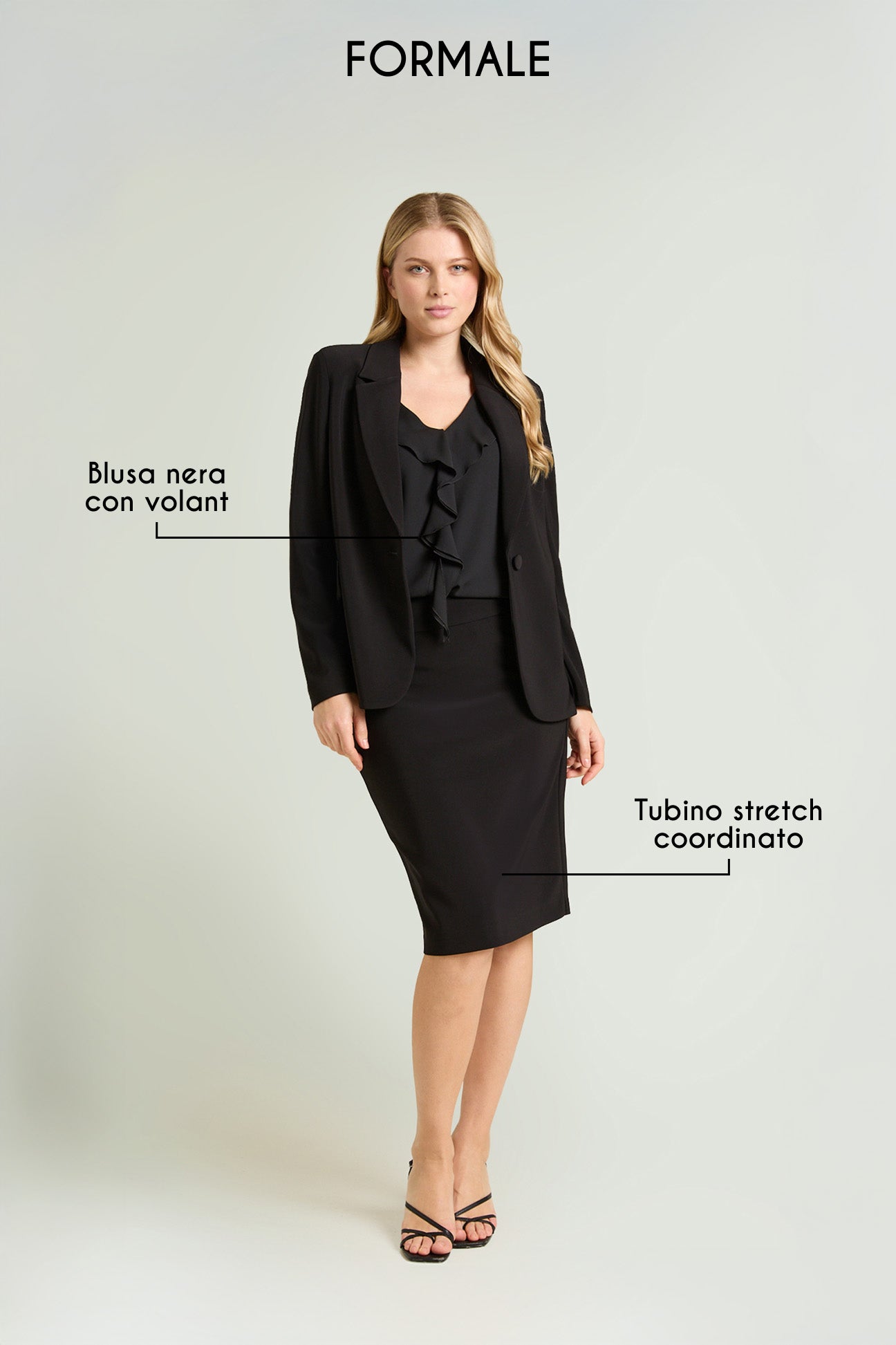 BLAZER IN COMPACT STRETCH