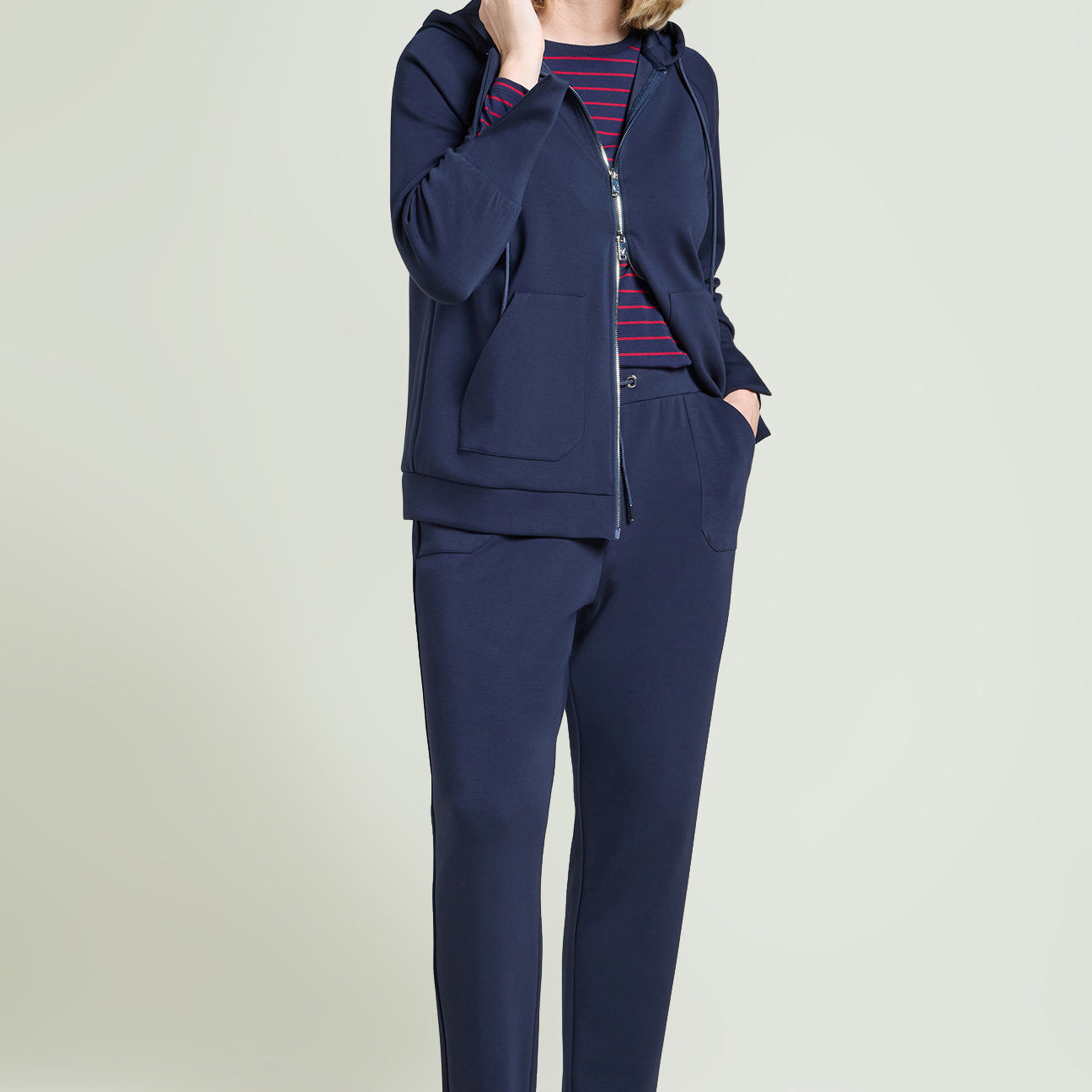 PANTALONI PULL-ON JOGGER IN JERSEY SCUBA