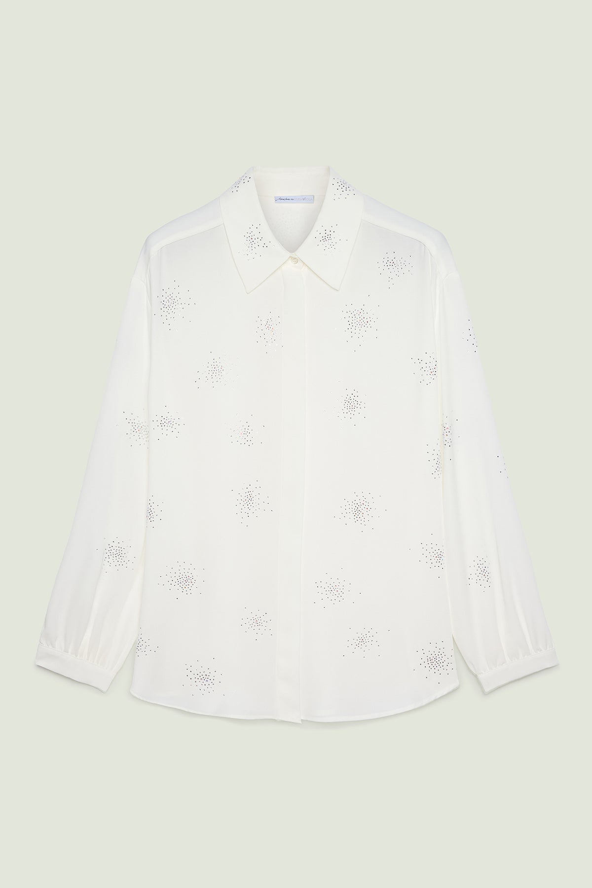 CAMICIA IN DOPPIA GEORGETTE CON PUNTI LUCE