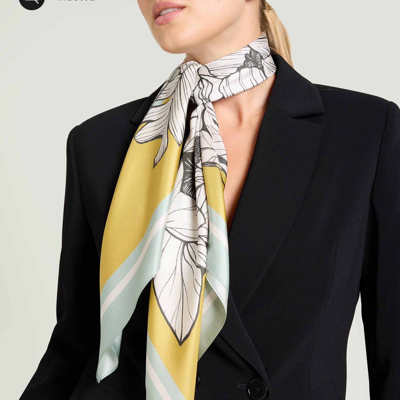 FOULARD STAMPATO IN PURA SETA