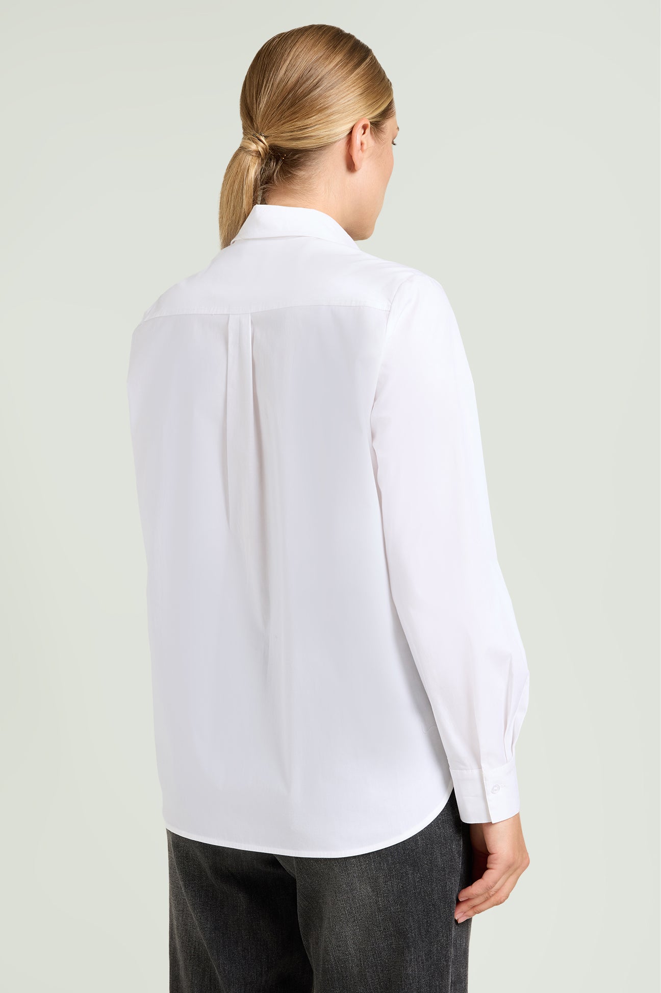 CAMICIA IN POPELINE RICAMATA