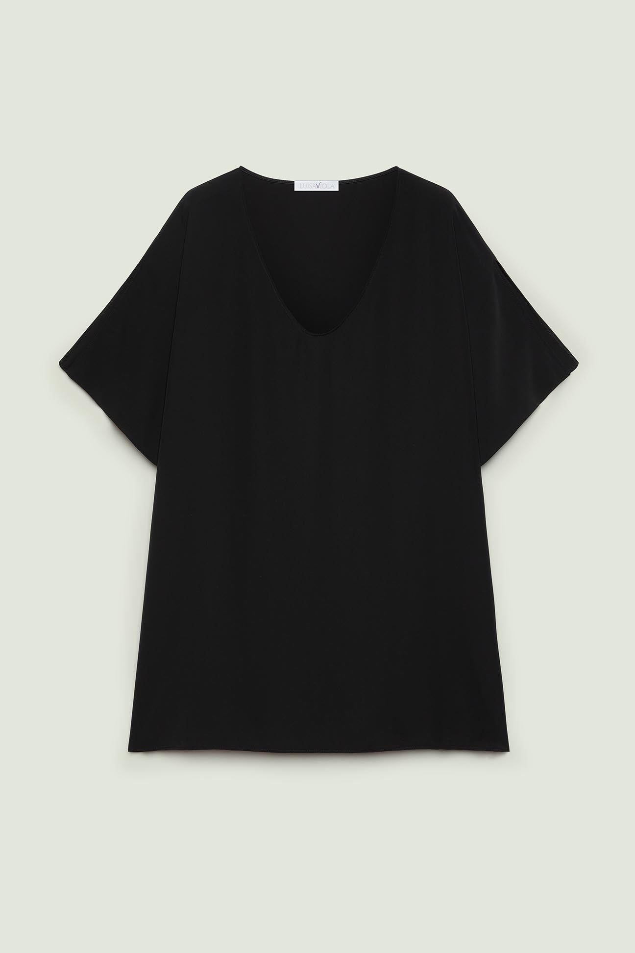 BLUSA IN TESSUTO FLUIDO SILKY TOUCH