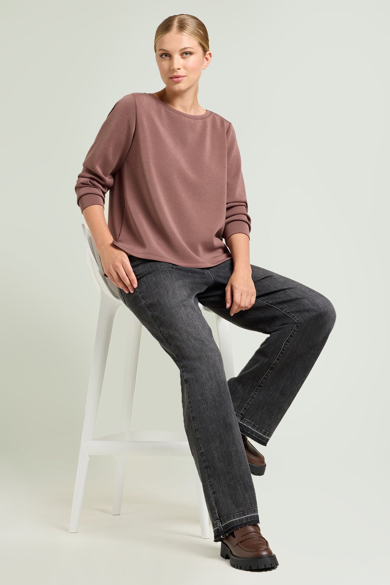 FELPA CON PUNTI LUCE