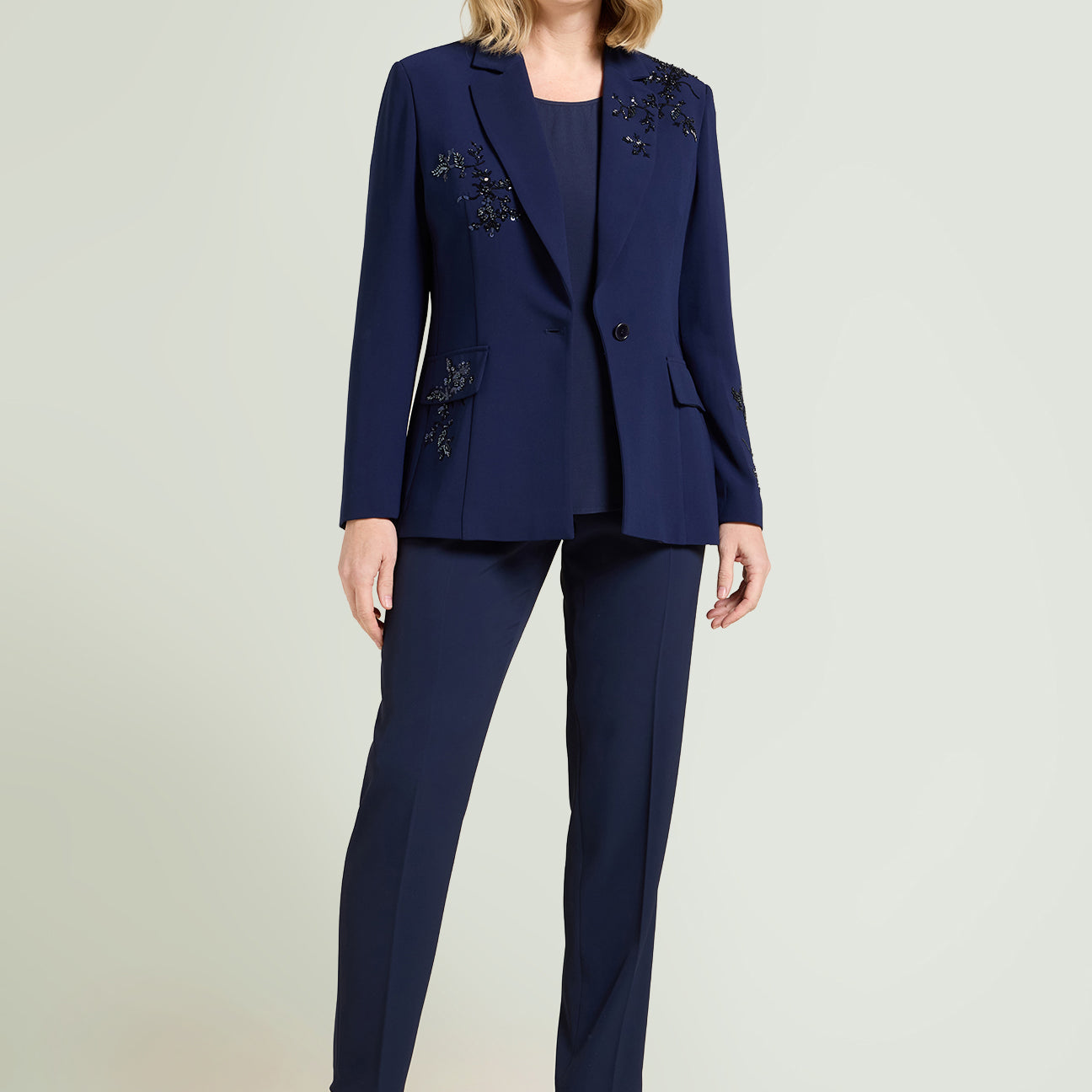 PANTALONI A SIGARETTA IN CADY