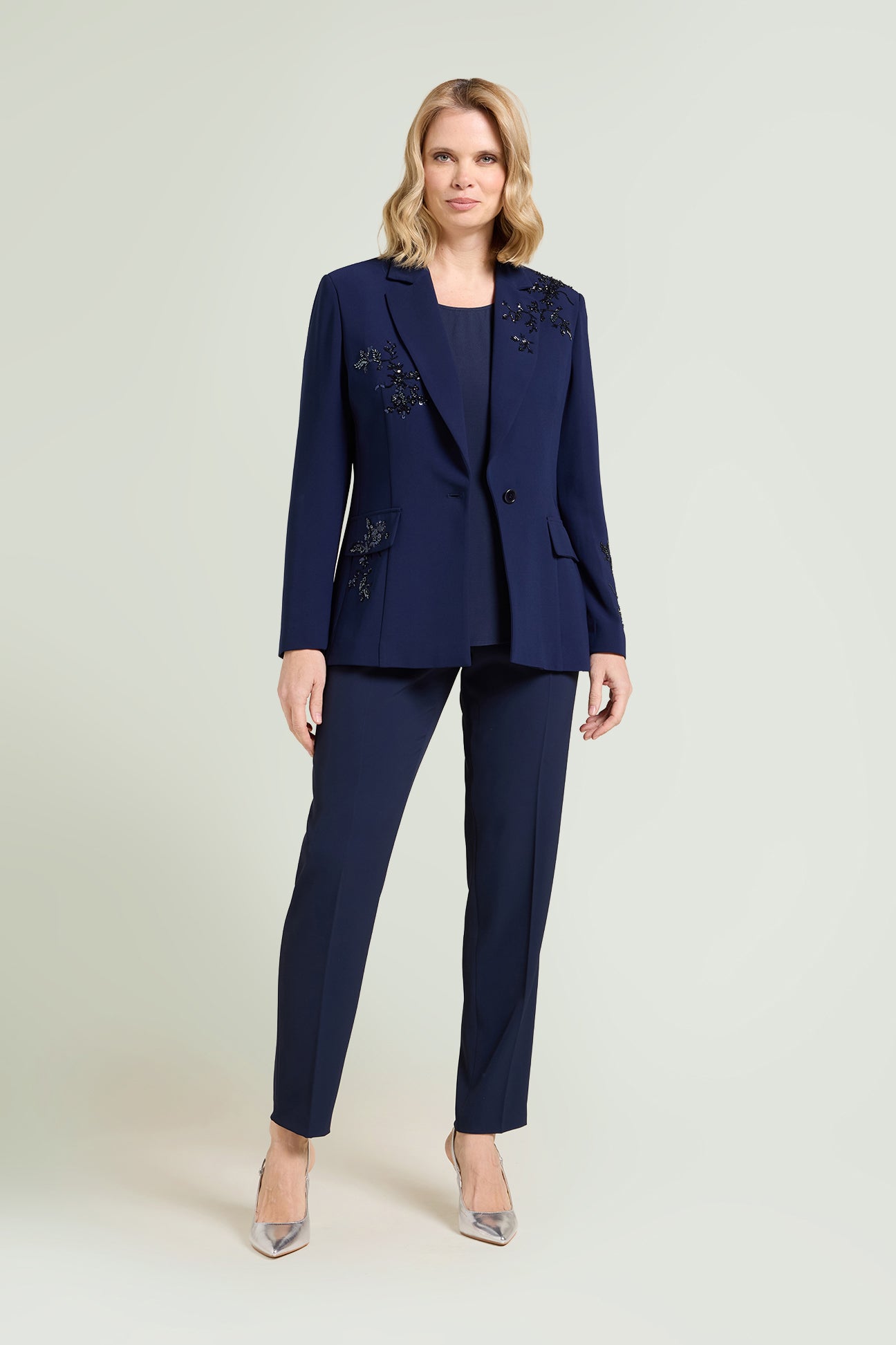 PANTALONI A SIGARETTA IN CADY