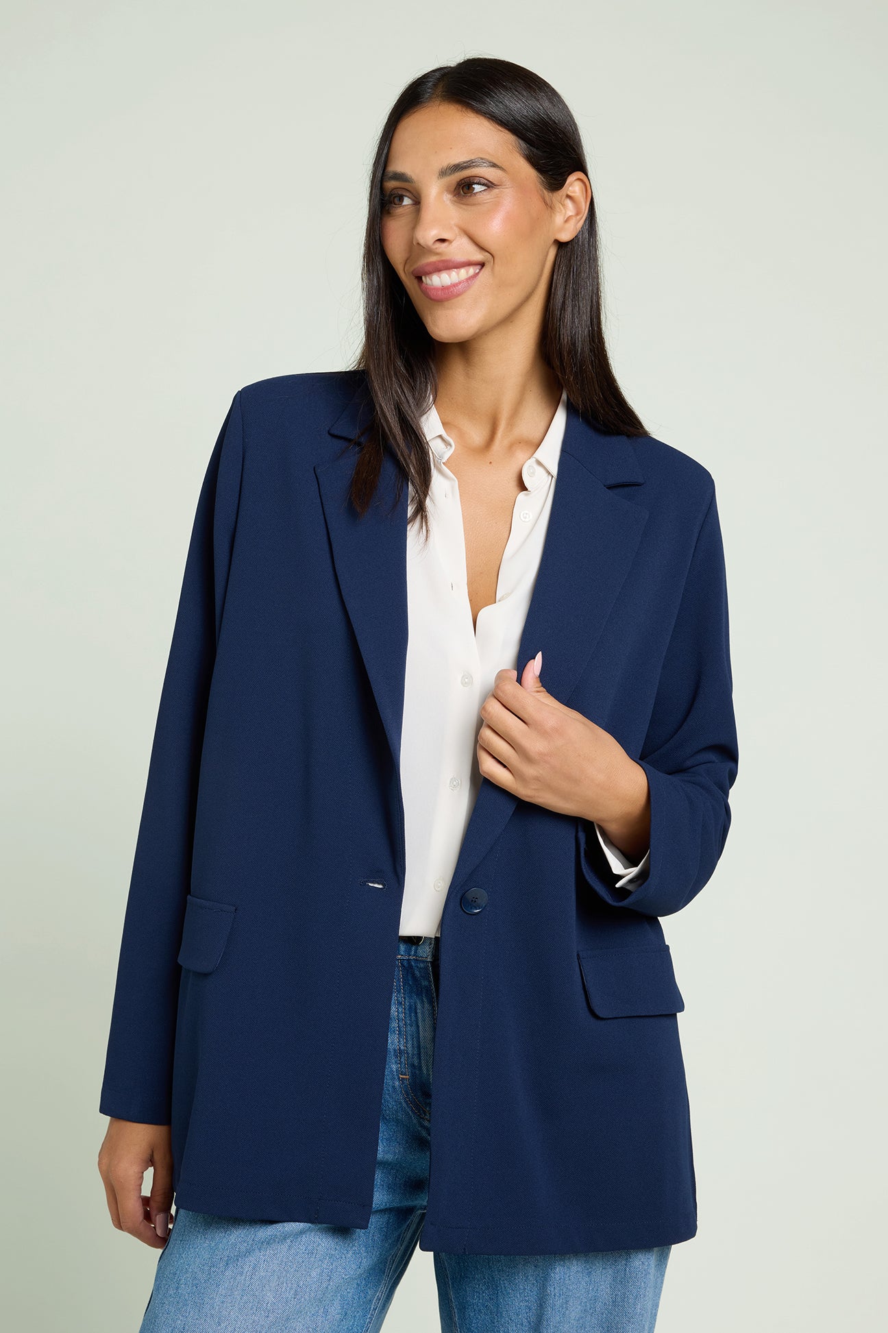 GIACCA INFORMALE IN SCUBA TWILL