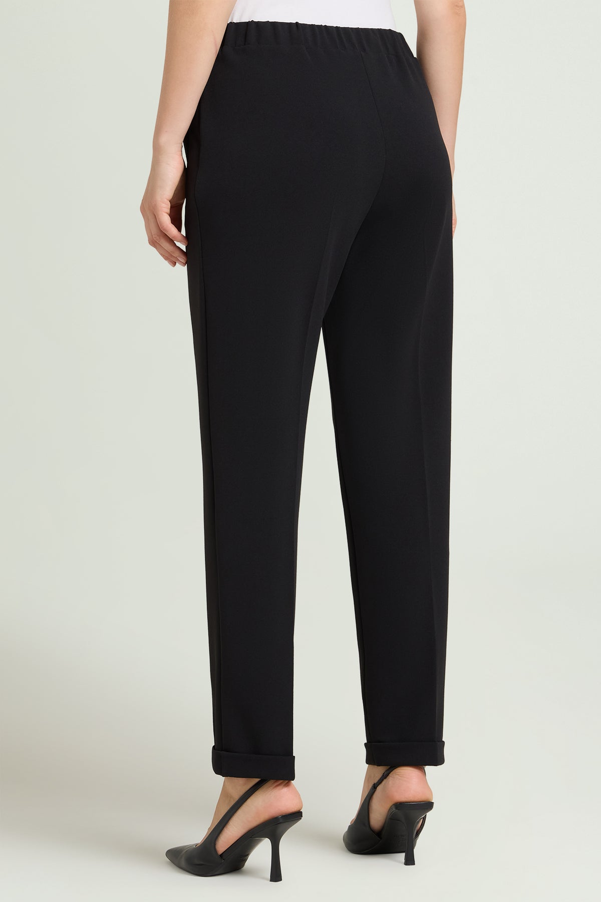 PANTALONI PULL-ON CHINOS IN CREPE
