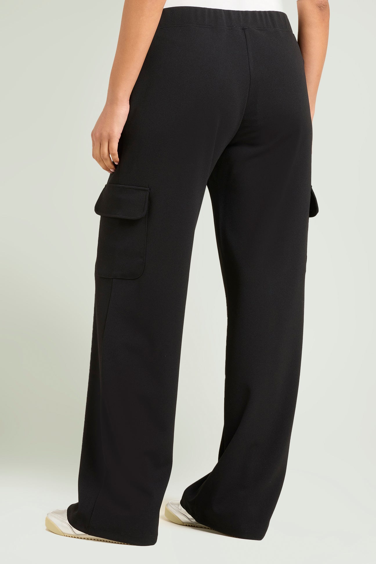PANTALONI PULL-ON CARGO IN SCUBA CREPE