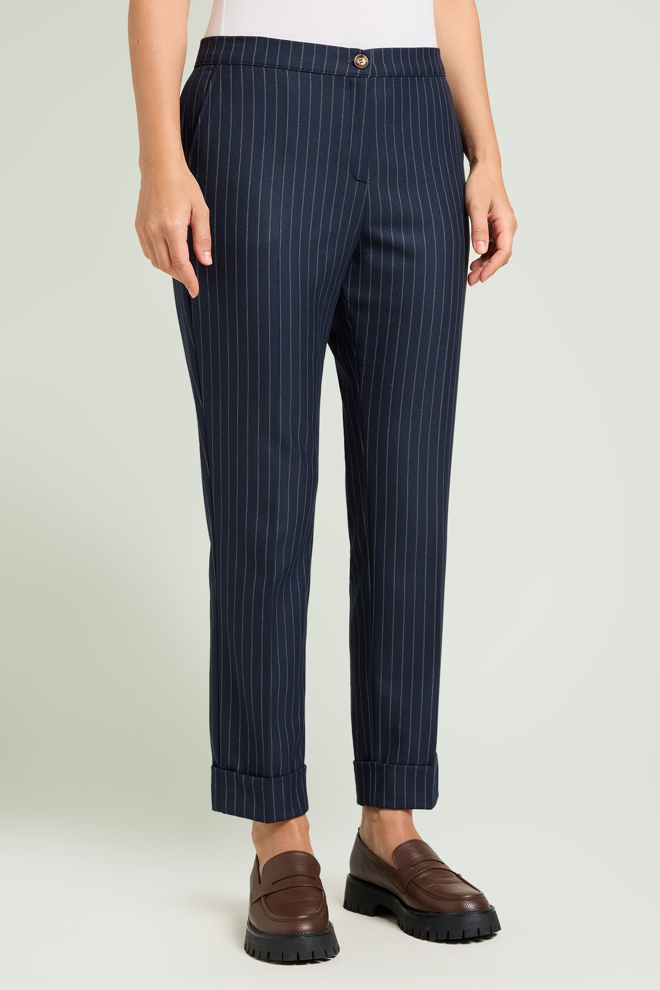 PANTALONI CHINOS GESSATI