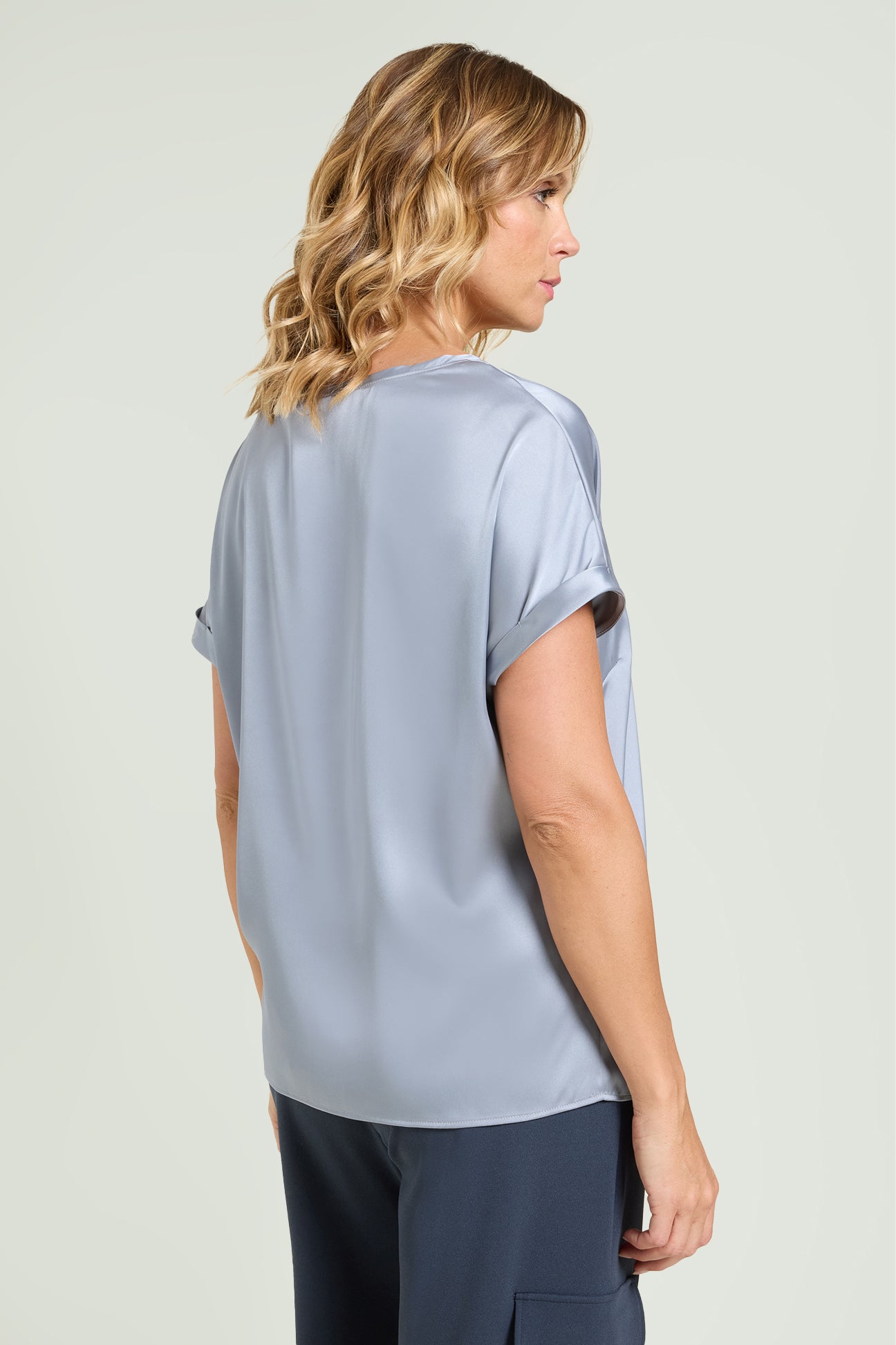 BLUSA IN RASO