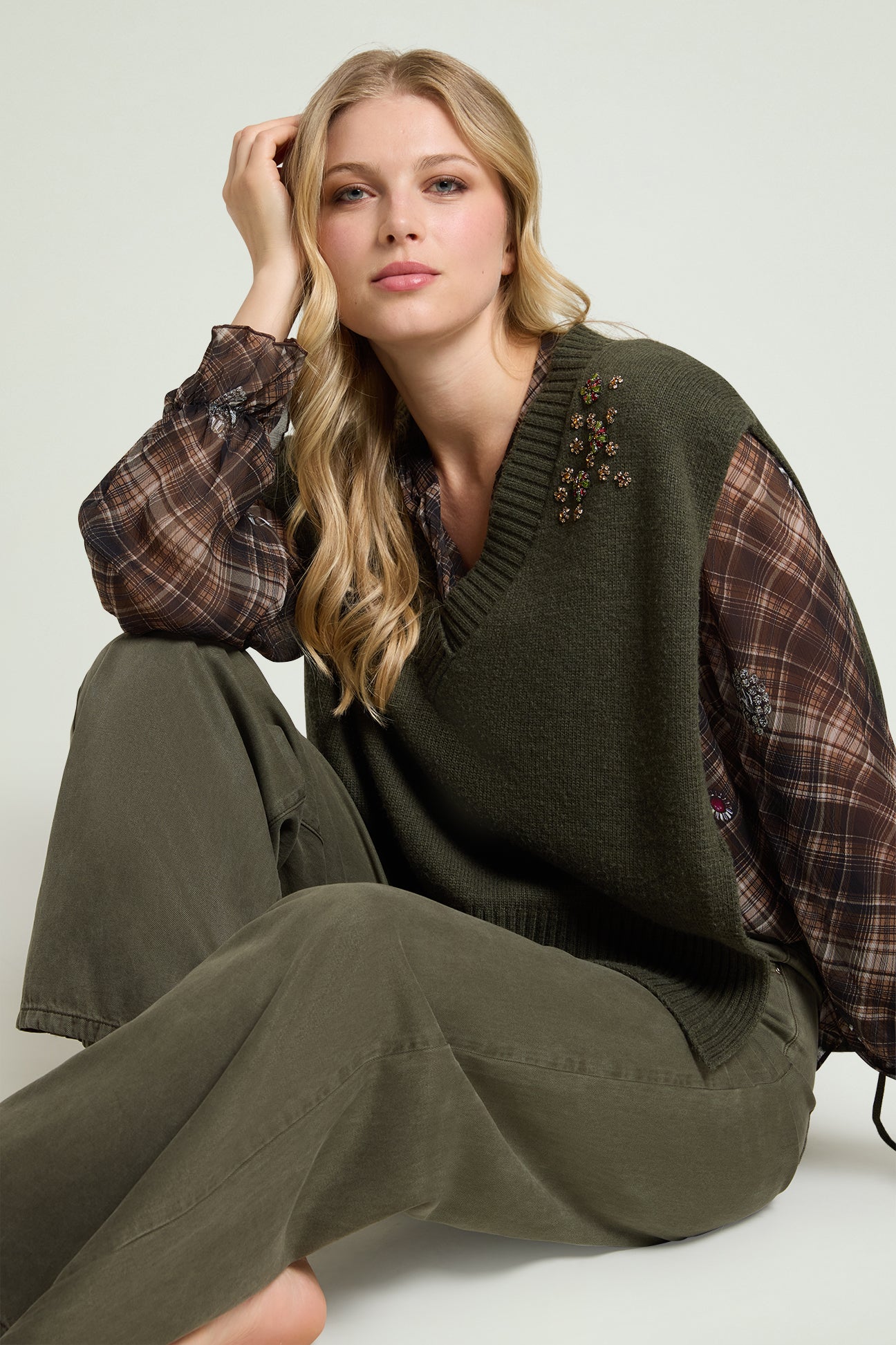 GILET RICAMATO