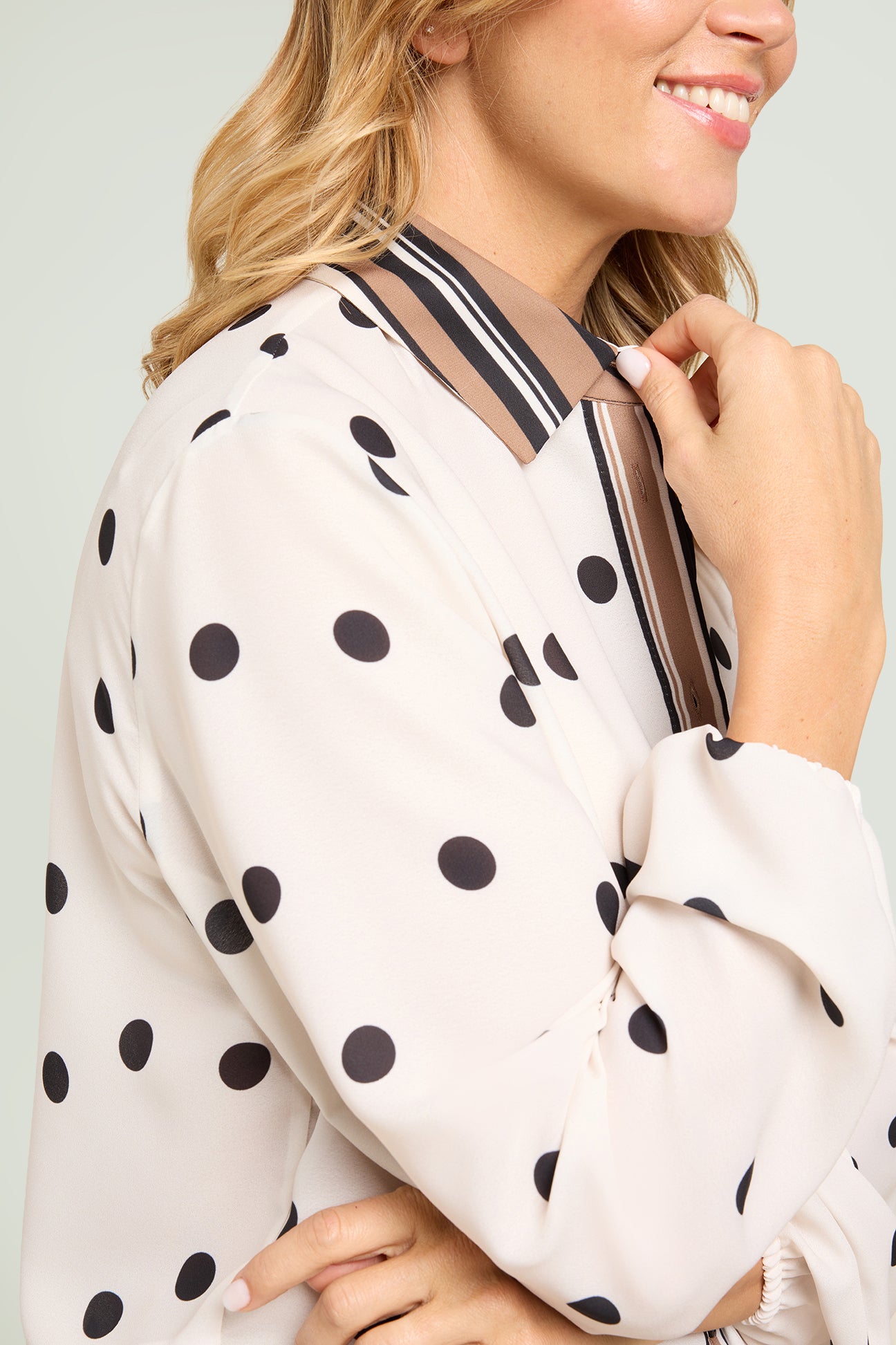 CAMICIA IN DOPPIA GEORGETTE STAMPATA