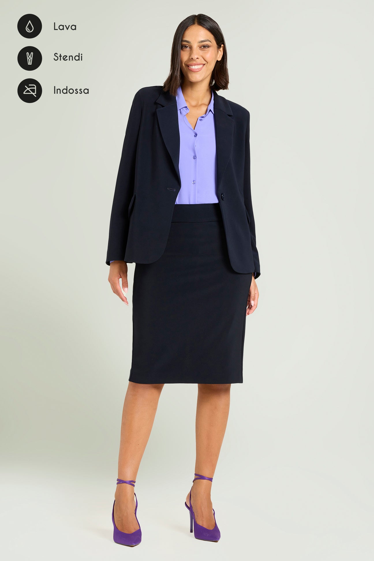 GONNA TUBINO IN COMPATTO STRETCH