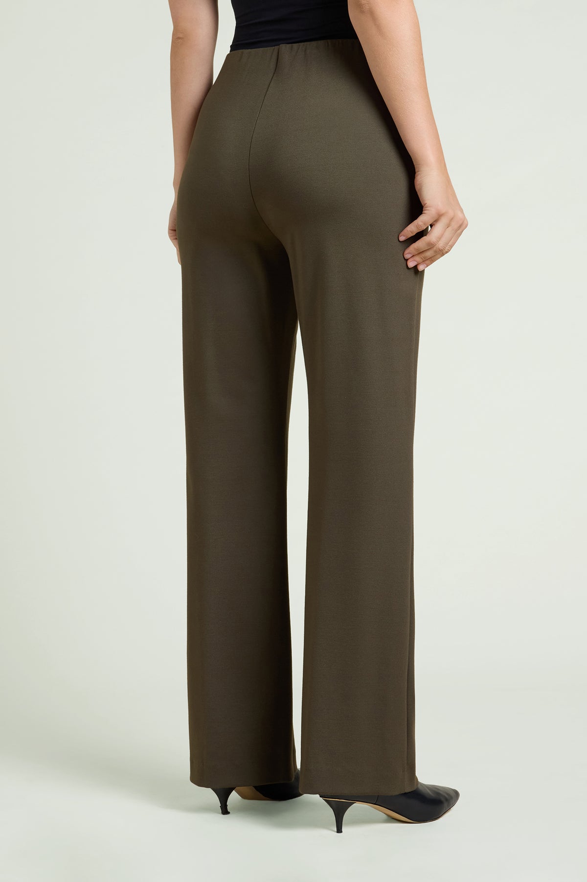 PANTALONI PULL-ON FLARE IN PUNTO MILANO