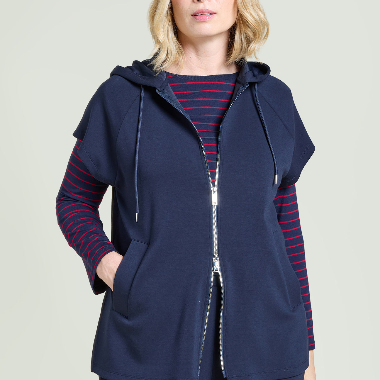 FELPA-GILET IN JERSEY SCUBA