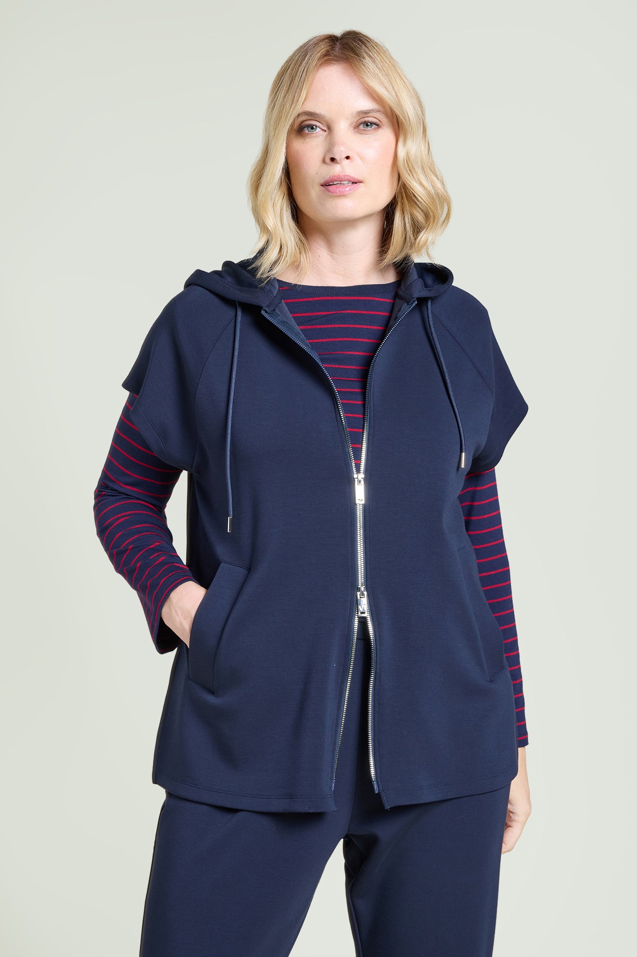 FELPA-GILET IN JERSEY SCUBA