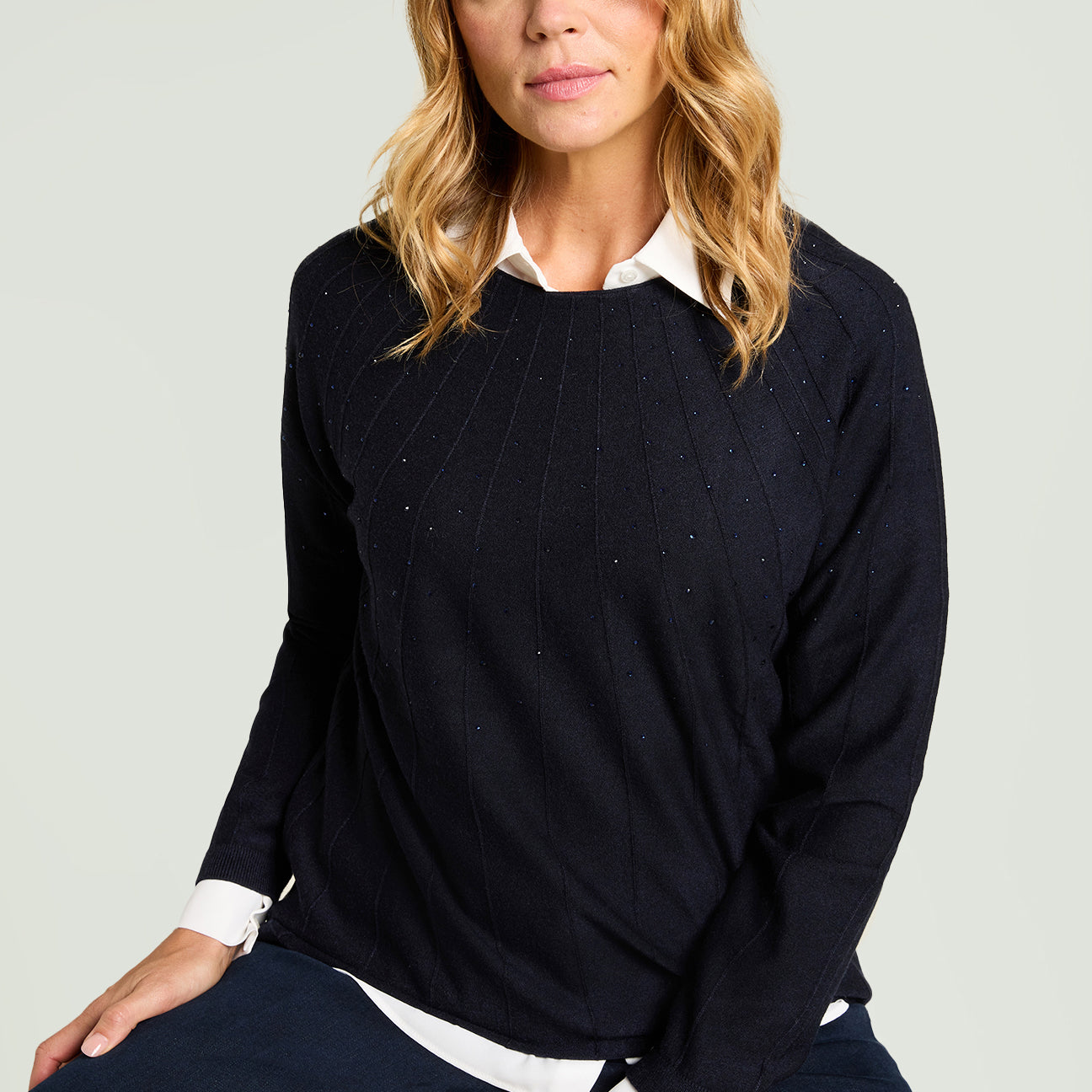 MAGLIA CON NERVATURE SOLEIL