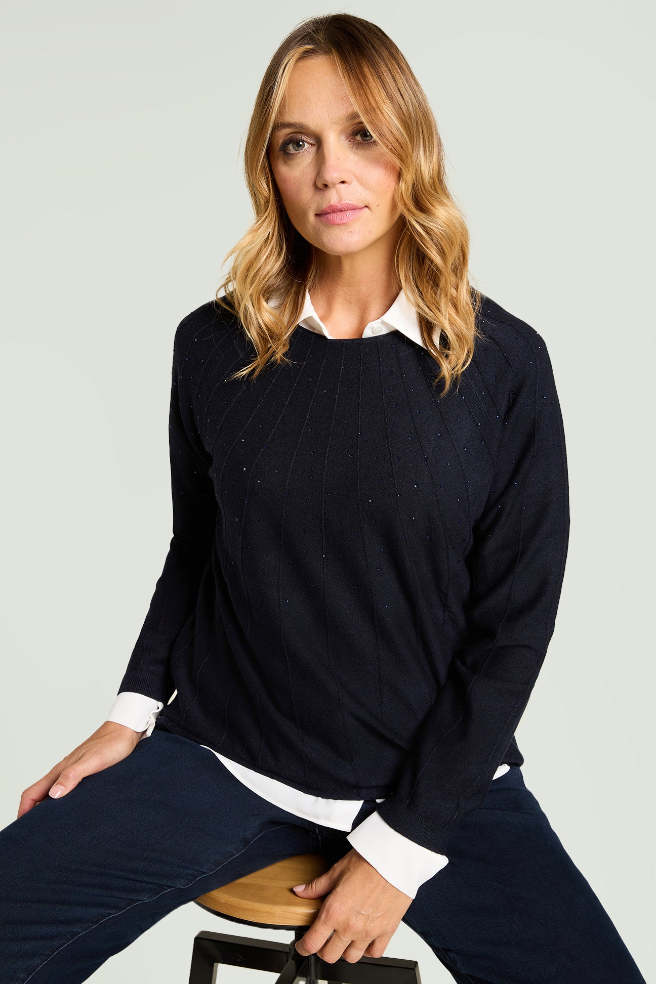 MAGLIA CON NERVATURE SOLEIL