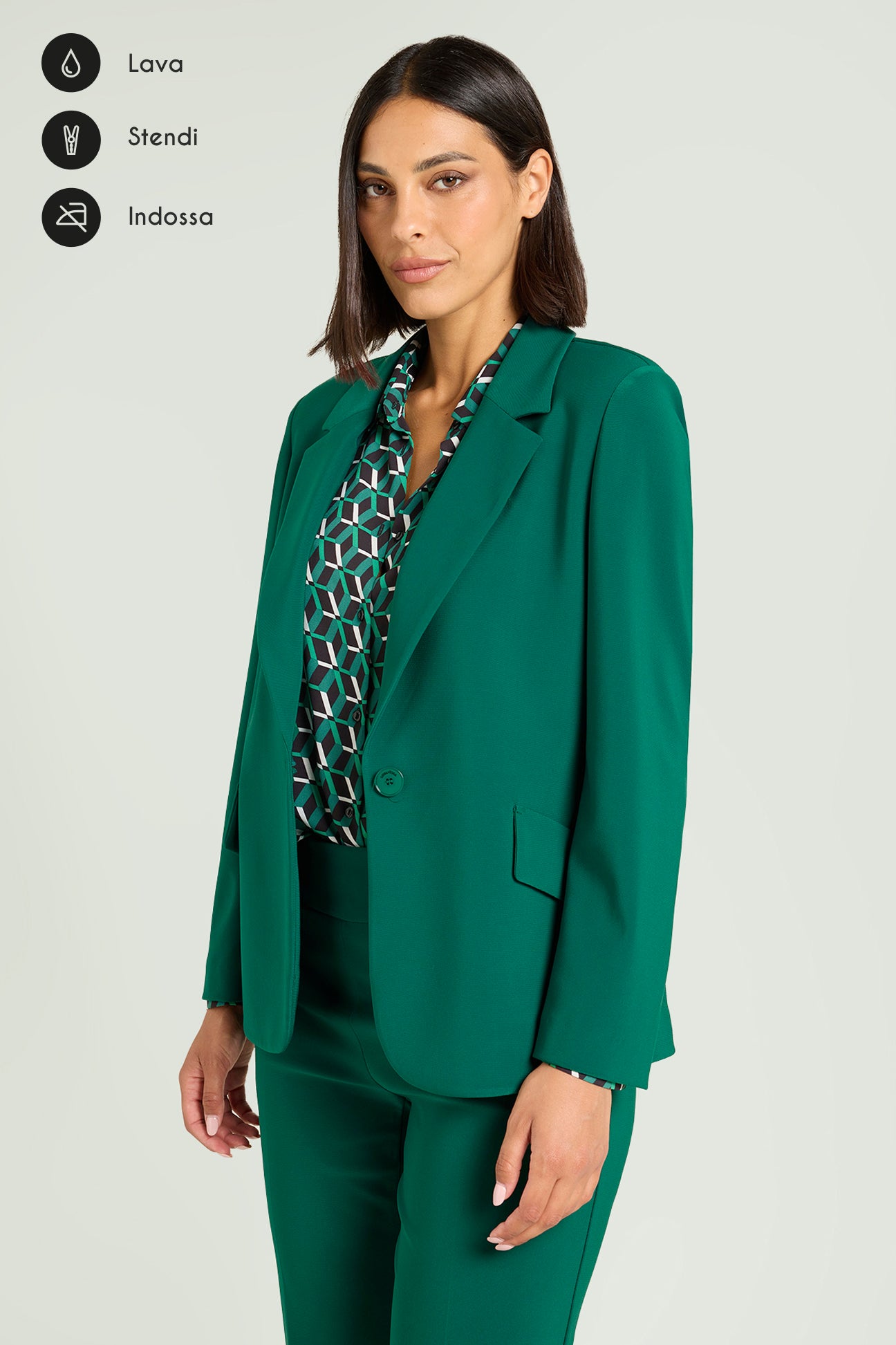 BLAZER IN COMPATTO STRETCH