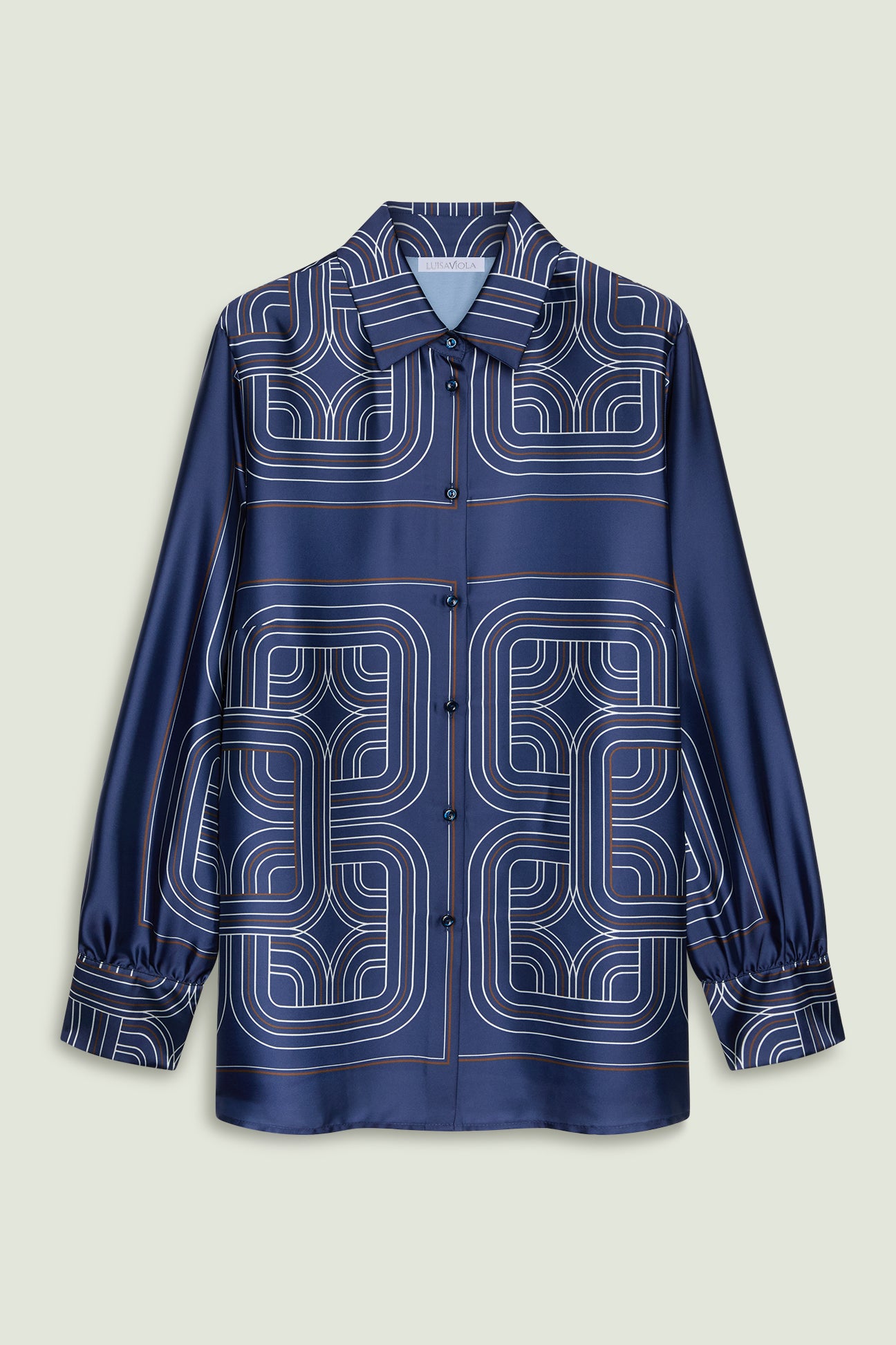 CAMICIA IN SATIN STAMPATO