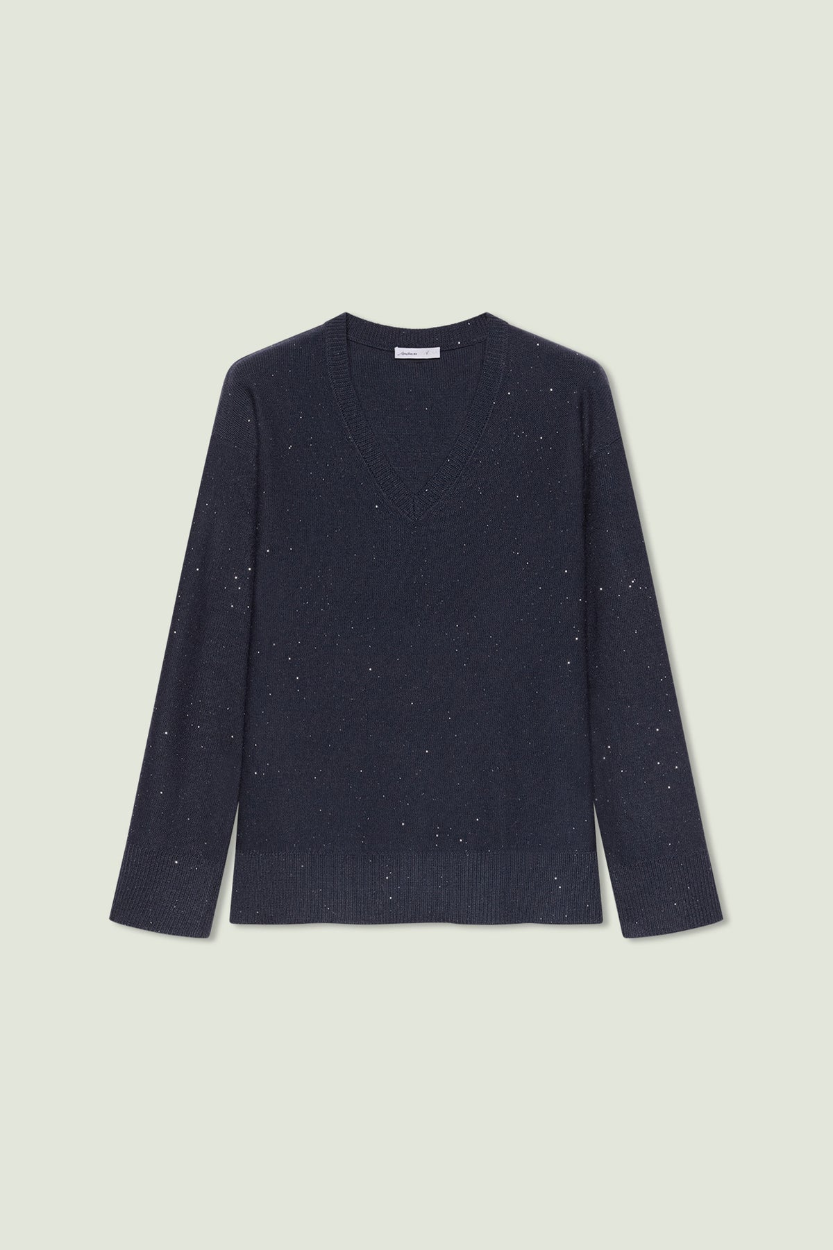 MAGLIA A "V" CON PUNTI LUCE