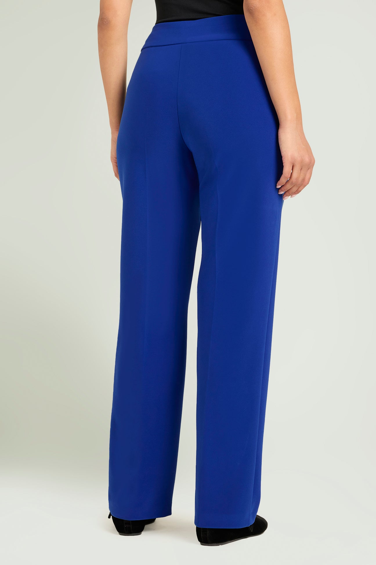 PANTALONI PULL-ON DRITTO IN COMPATTO STRETCH