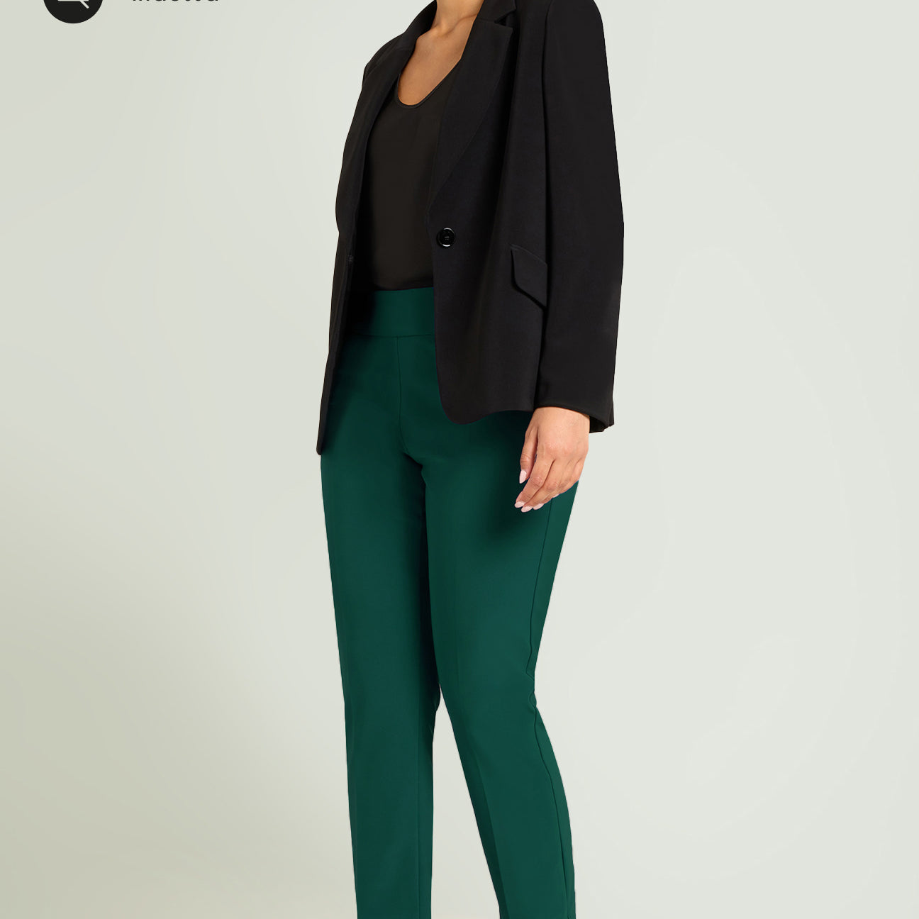 PANTALONI PULL-ON SKINNY IN COMPATTO STRETCH