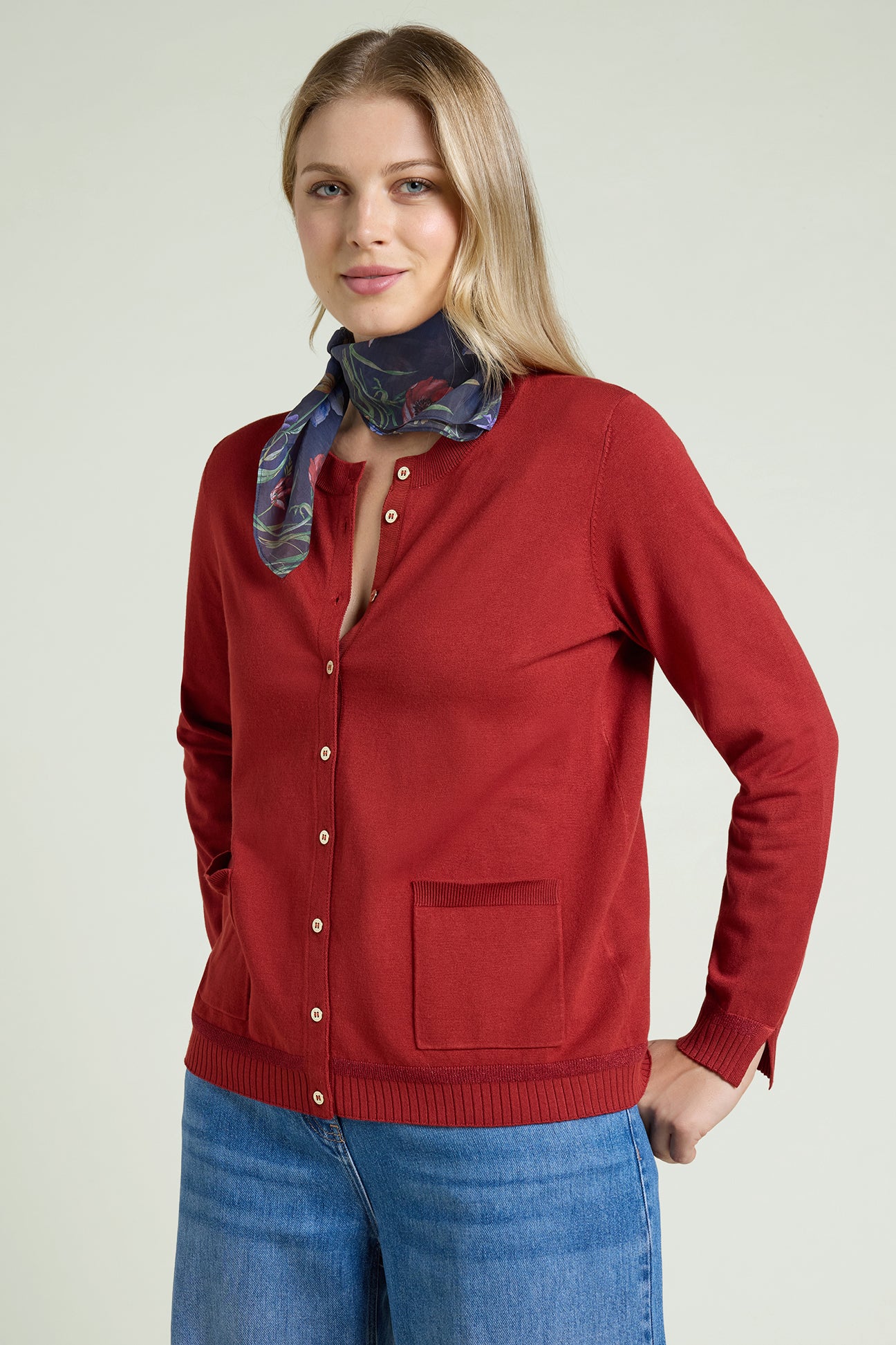 CARDIGAN IN VISCOSA COMFORT