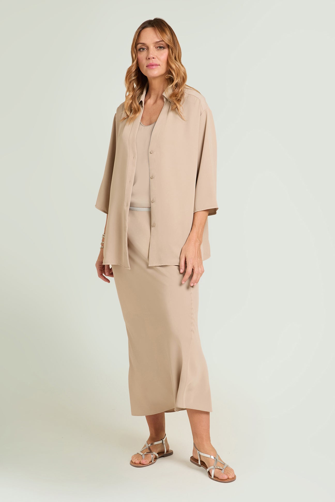 CAMICIA IN TESSUTO FLUIDO SILKY TOUCH