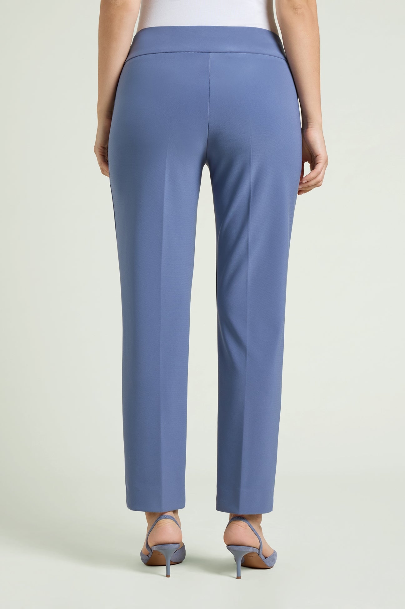 PANTALONI PULL-ON A SIGARETTA IN COMPACT STRETCH