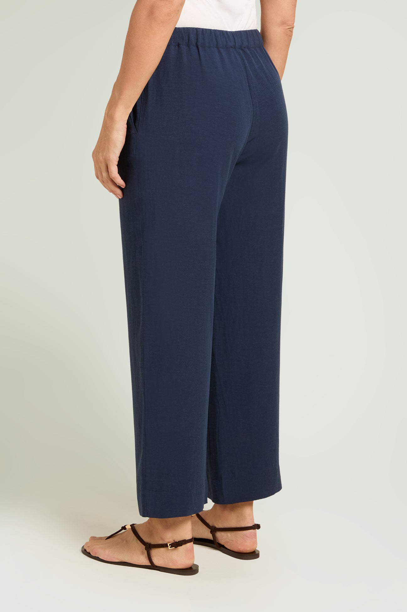 PANTALONI IN LINO-VISCOSA