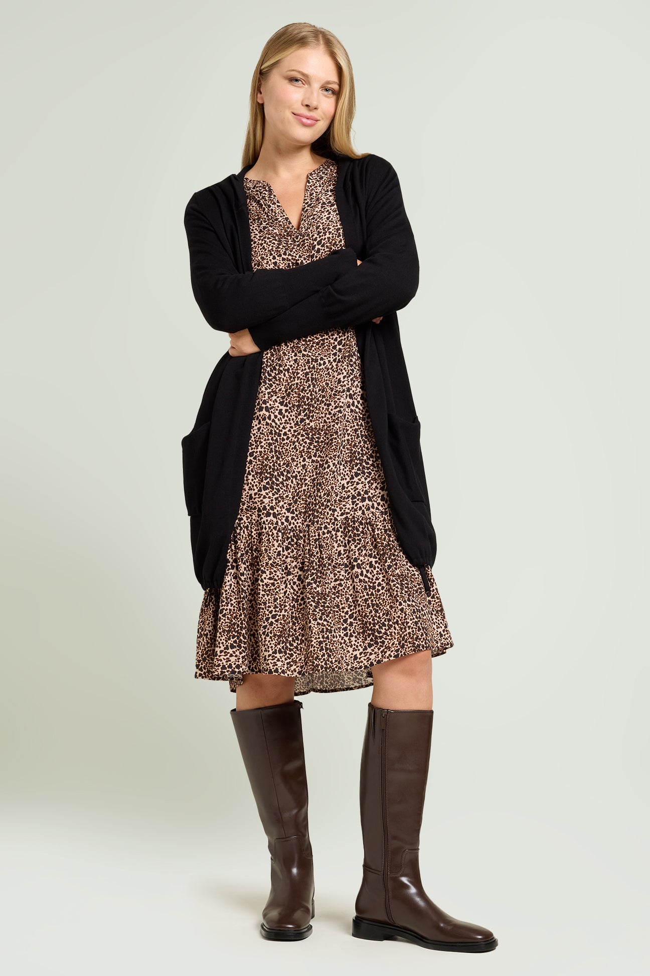 ABITO CON STAMPA ANIMALIER