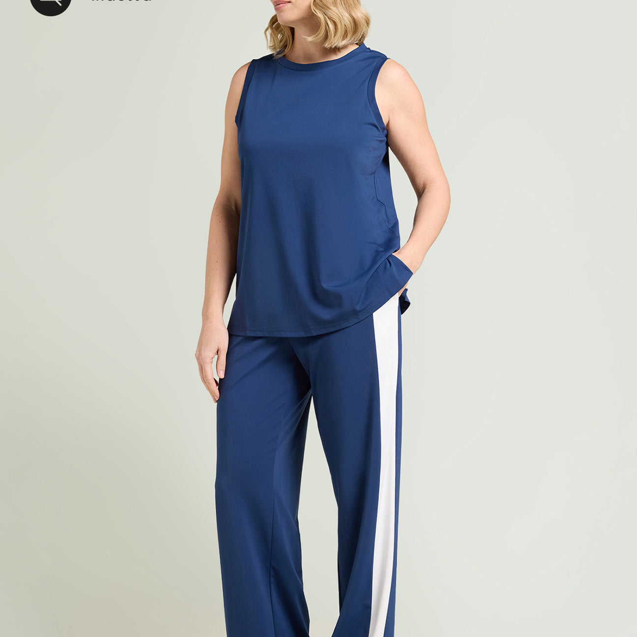 PANTALONI PULL-ON AMPI CON BANDE LATERALI
