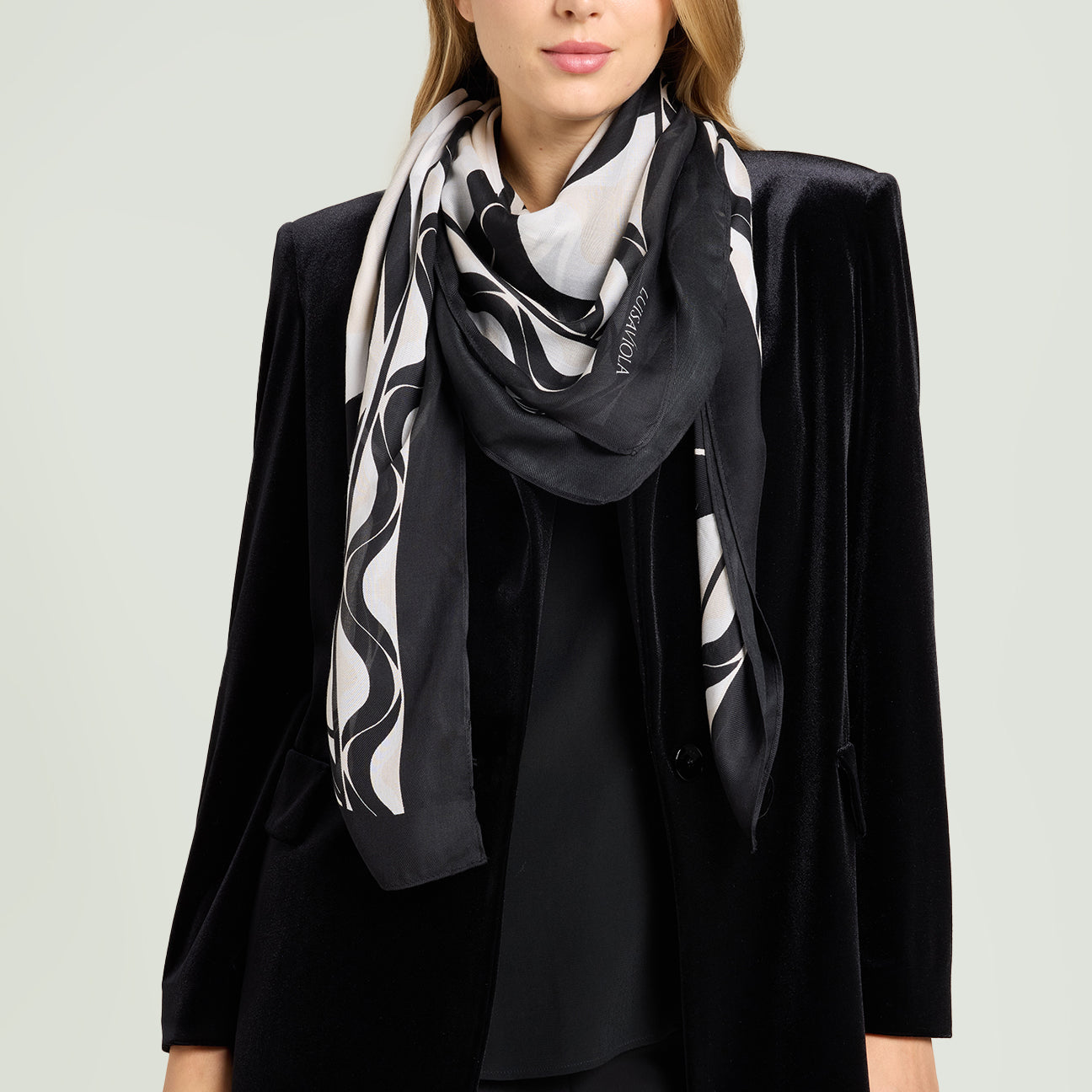 SCIARPA-FOULARD STAMPATA