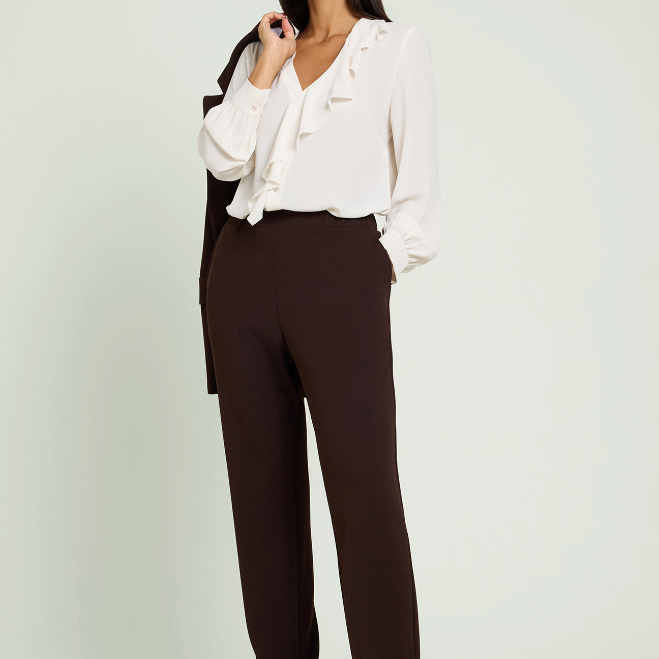 PANTALONI JOGGER IN SCUBA TWILL