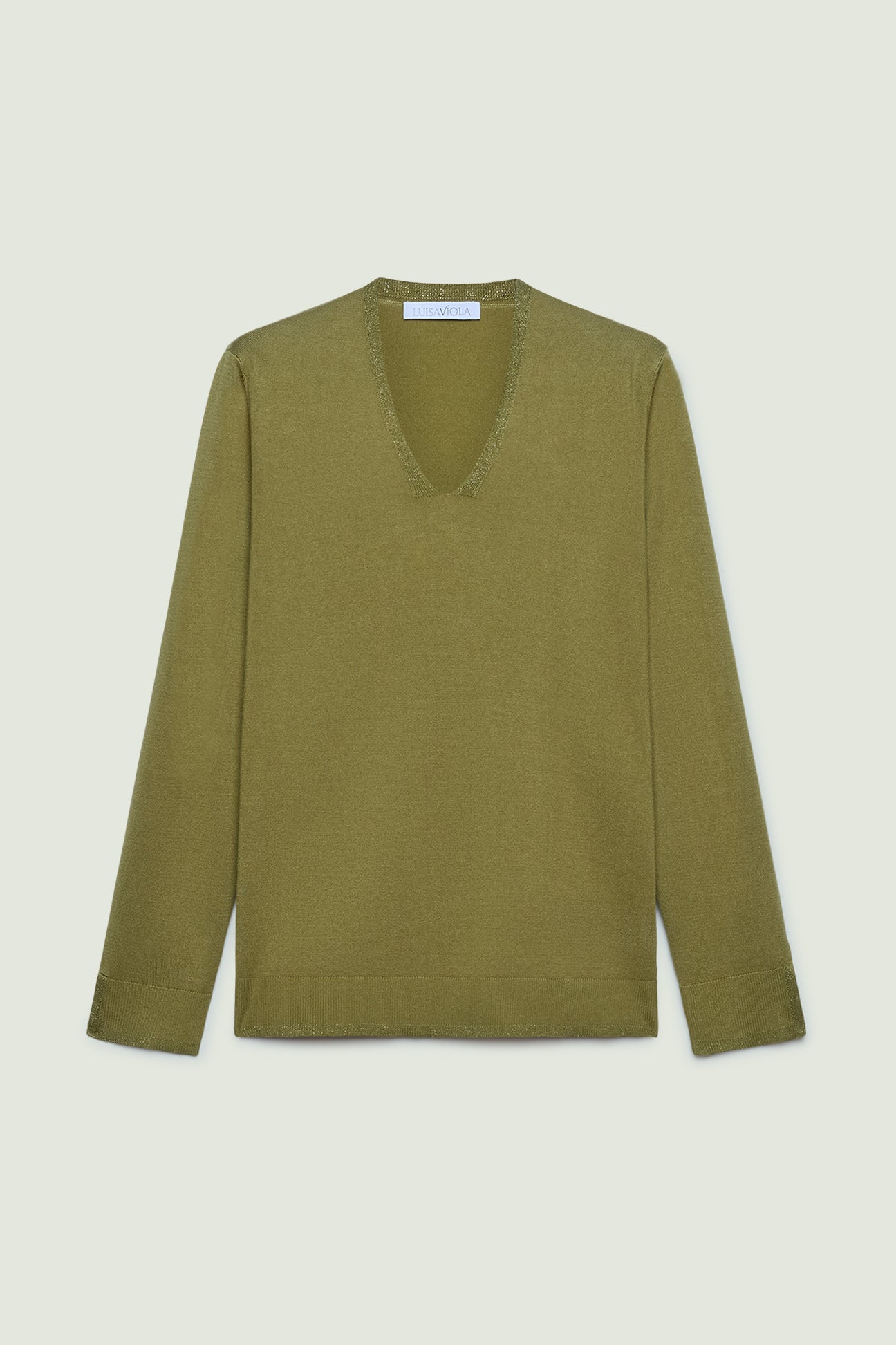 MAGLIA CON SCOLLO A "V" IN VISCOSA COMFORT