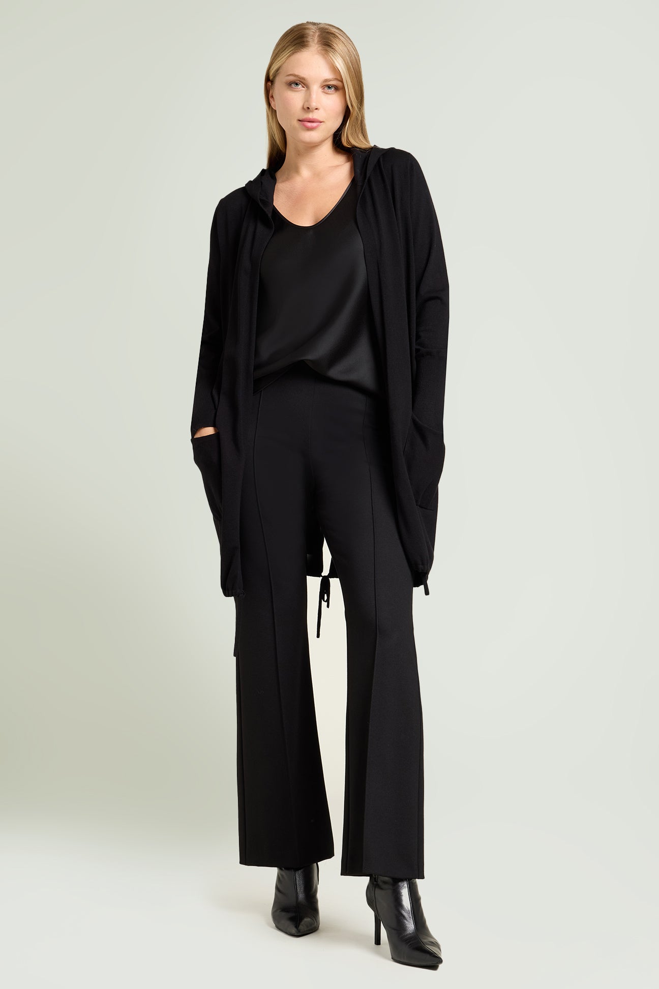 CARDIGAN-PARKA IN VISCOSA COMFORT