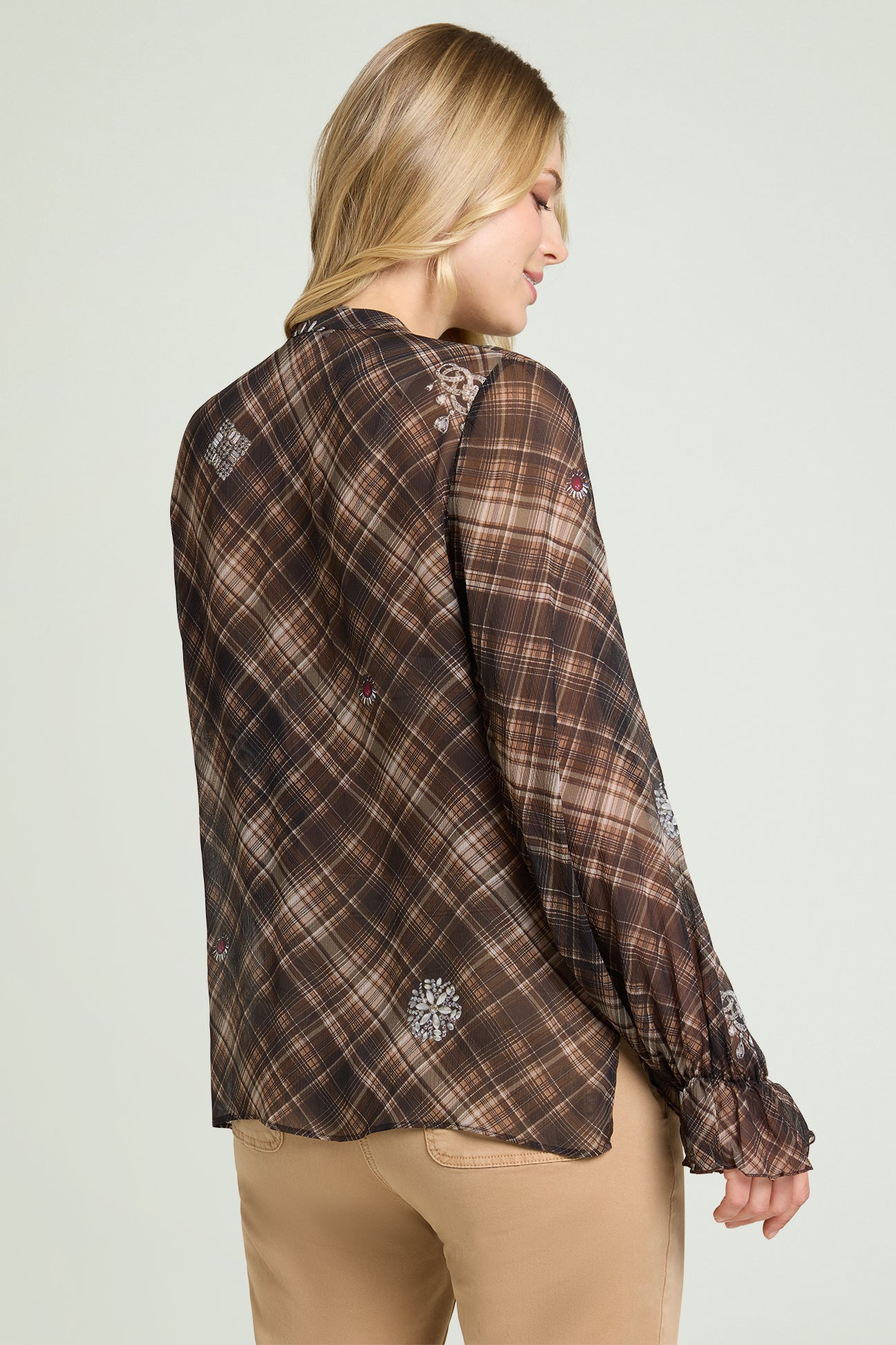 CAMICIA IN CREPON STAMPATO