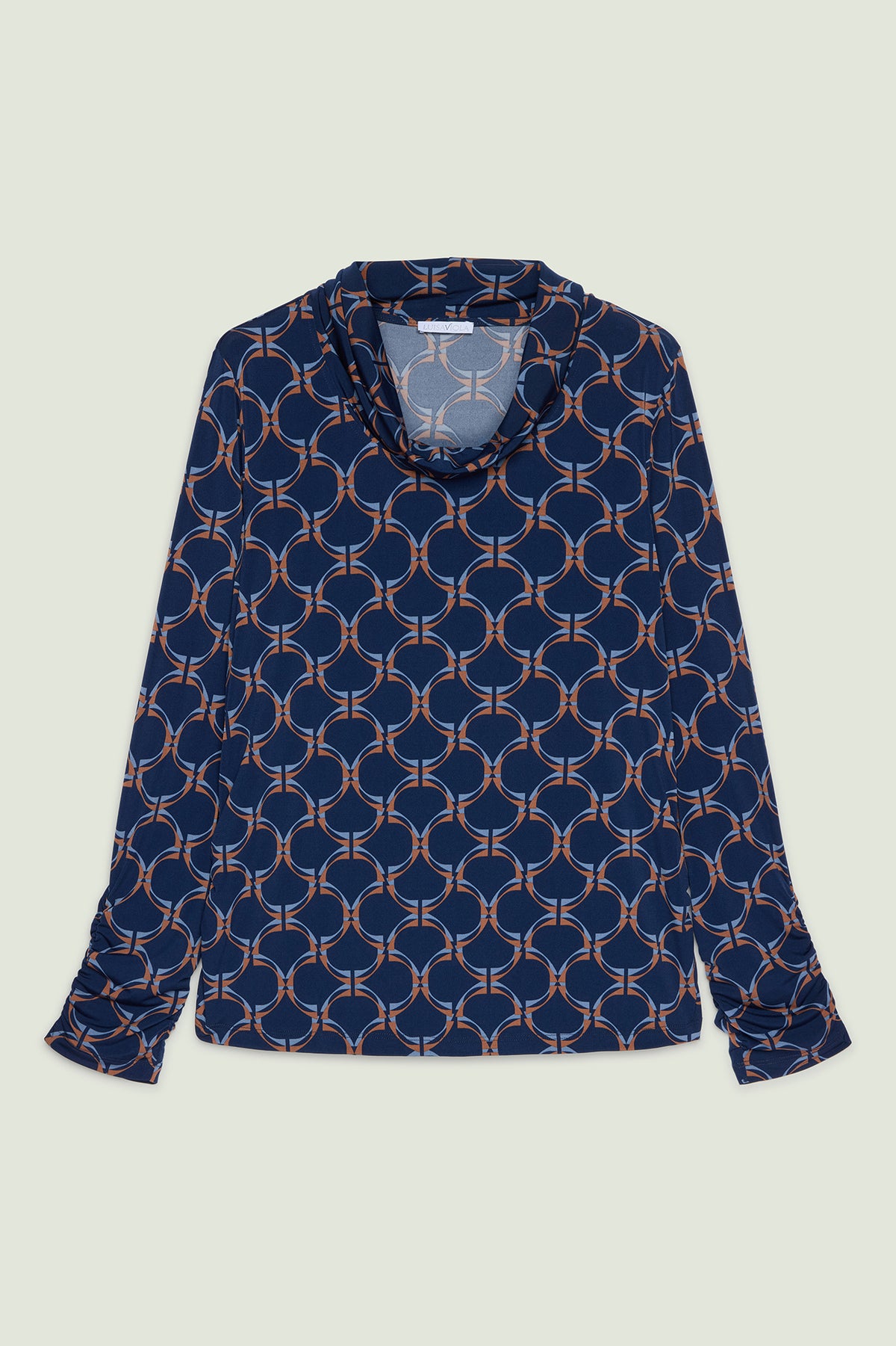 BLUSA IN JERSEY STAMPATO