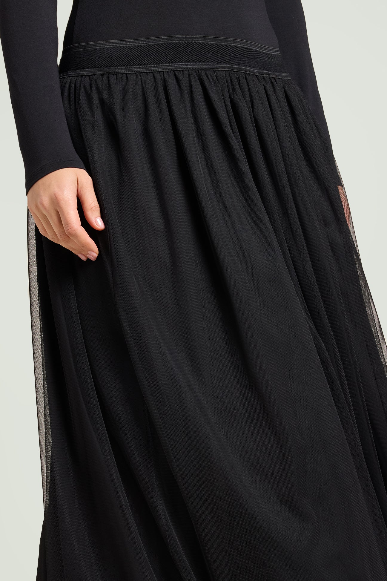 GONNA LUNGA IN TULLE