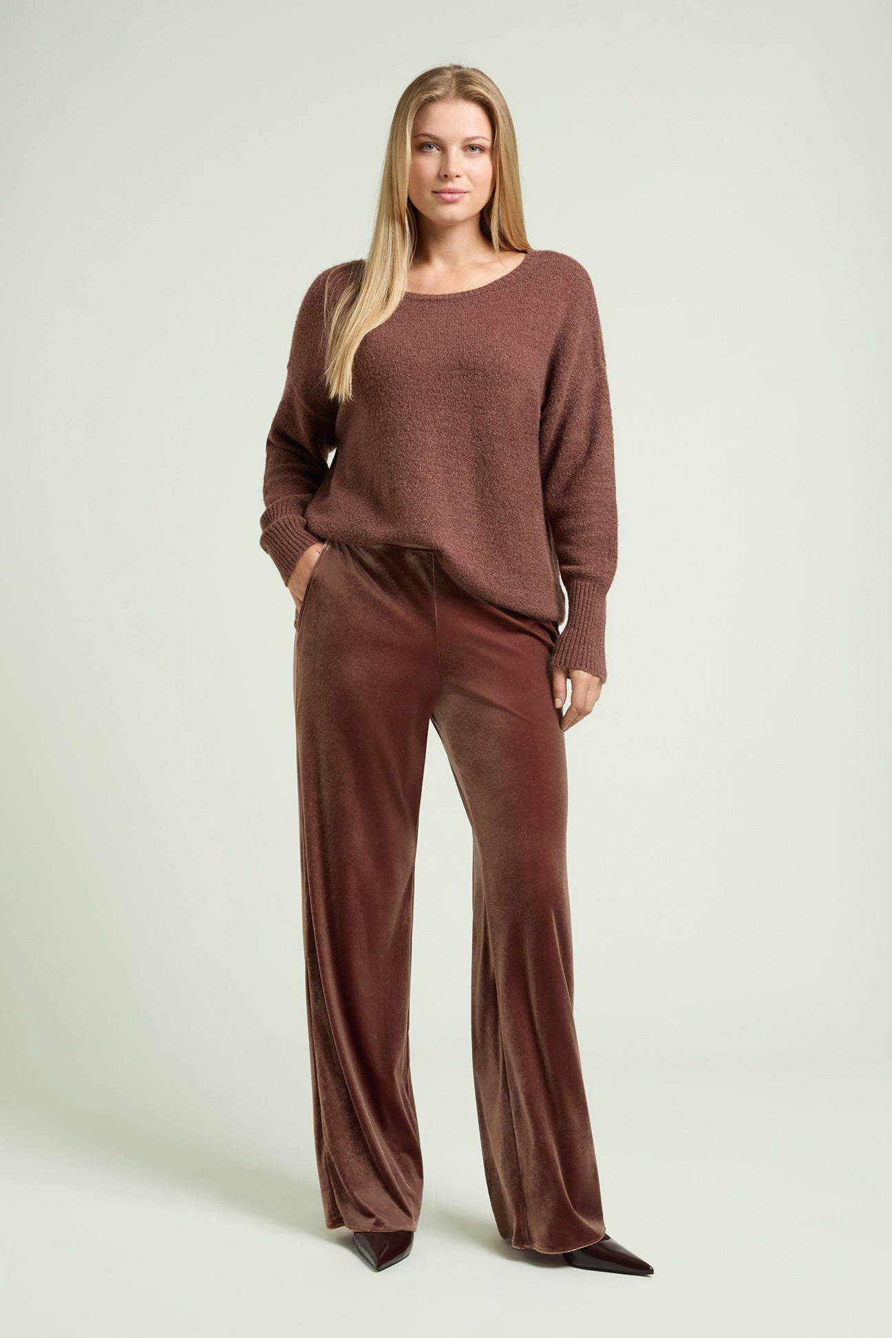PANTALONI PULL-ON IN VELLUTO