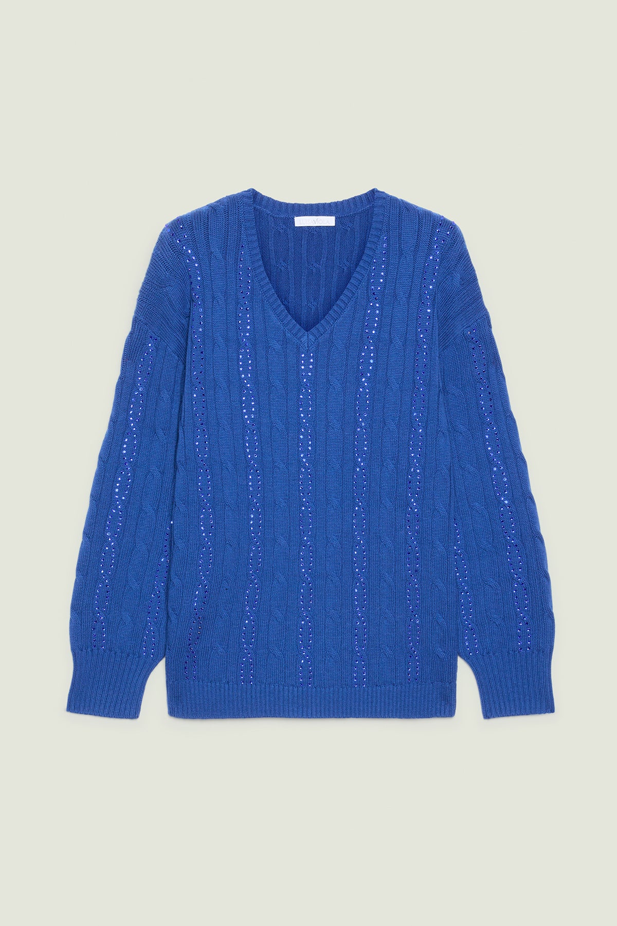 MAGLIA FULL TRECCE CON PUNTI LUCE