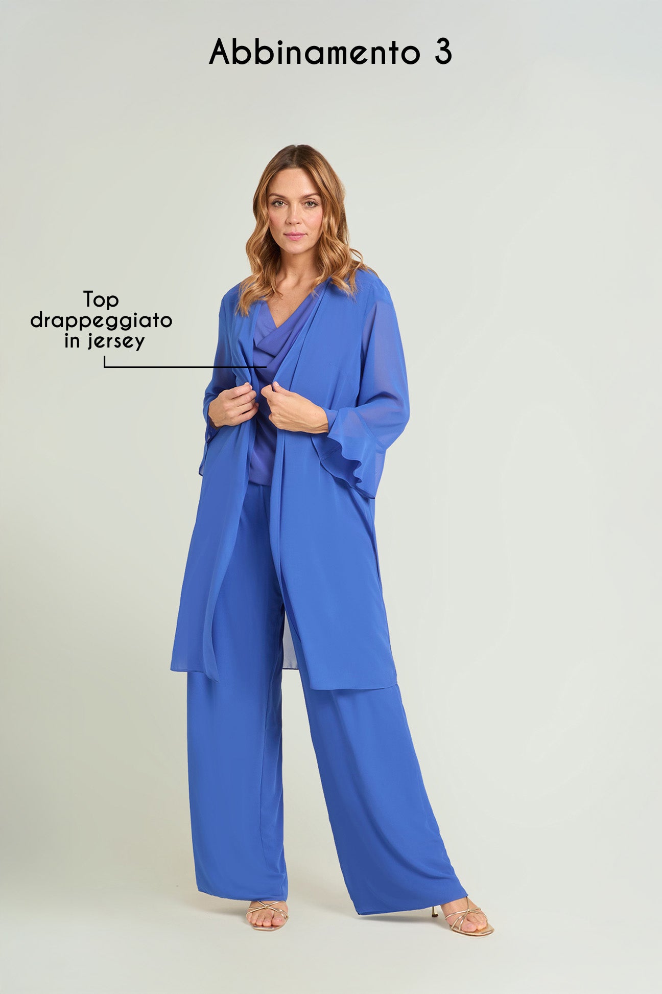 SPOLVERINO E PANTALONE IN GEORGETTE